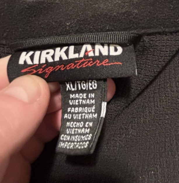 Men’s Kirkland Signature Fleece-Lined Softshell Hooded Jacket XL Black