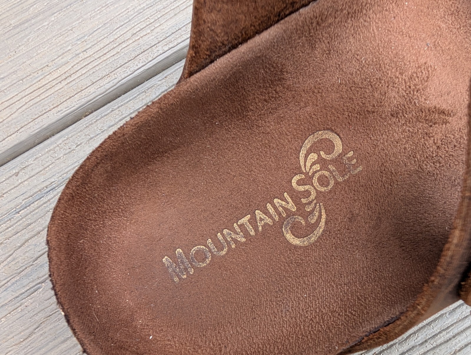 Mountain Sole Sandals Womens Size 6 Brown Leather 2 Straps MS29282