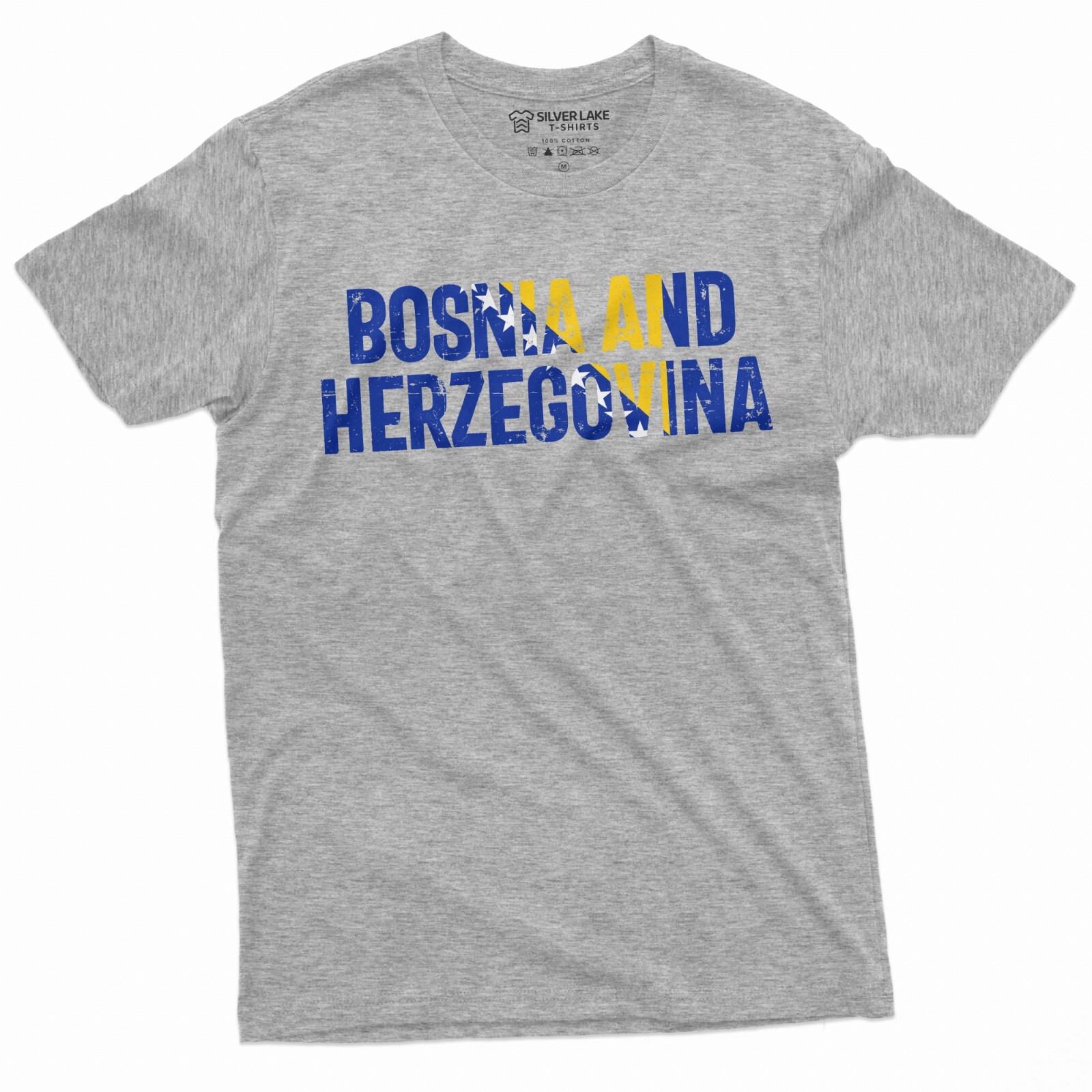 Bosnia and Herzegovina T-shirt zastava Bosne i Hercegovine Mens Womens T shirt
