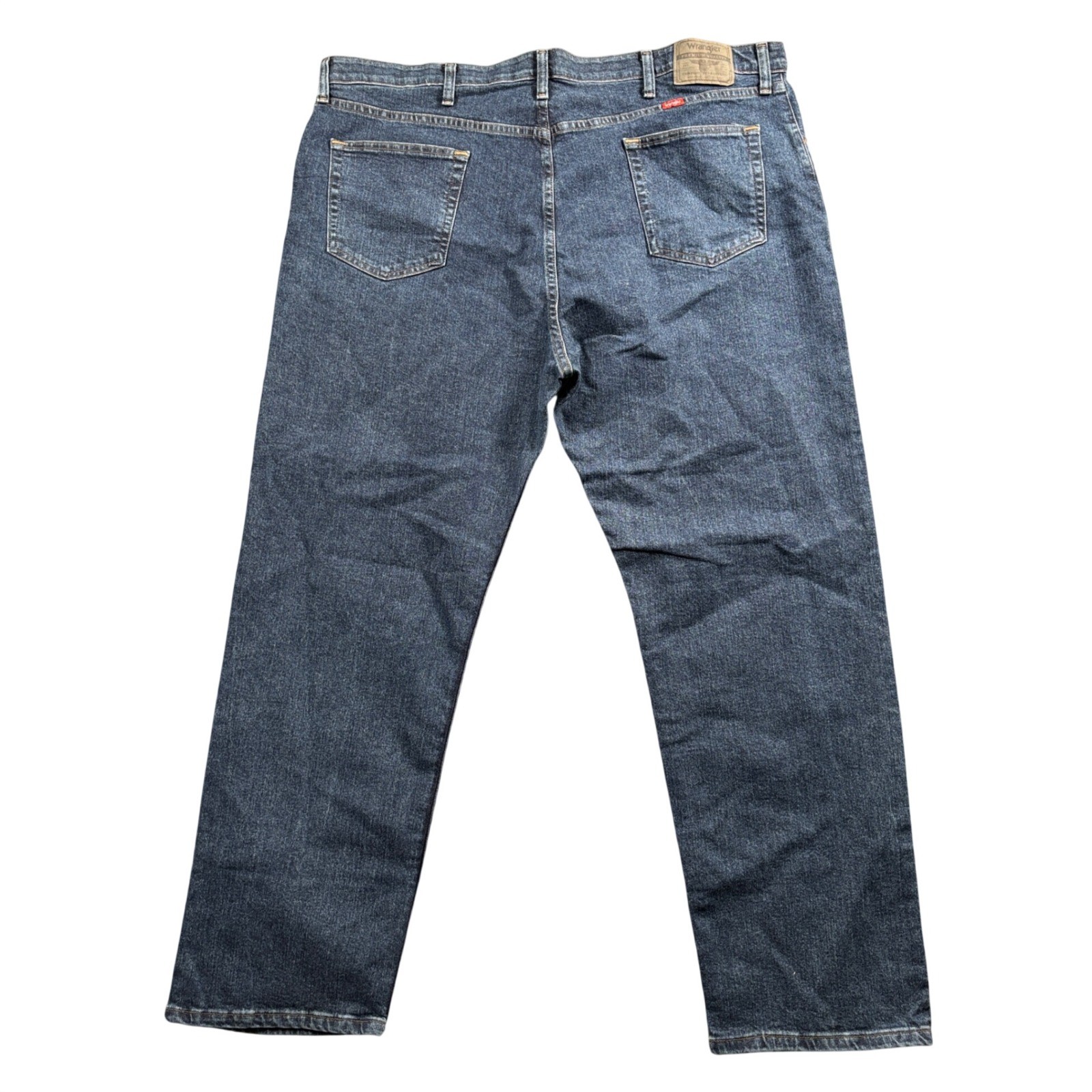 Wrangler Regular Fit Jeans Men 44×28 (Tag 44×30) Dark Wash Comfort Flex Waist