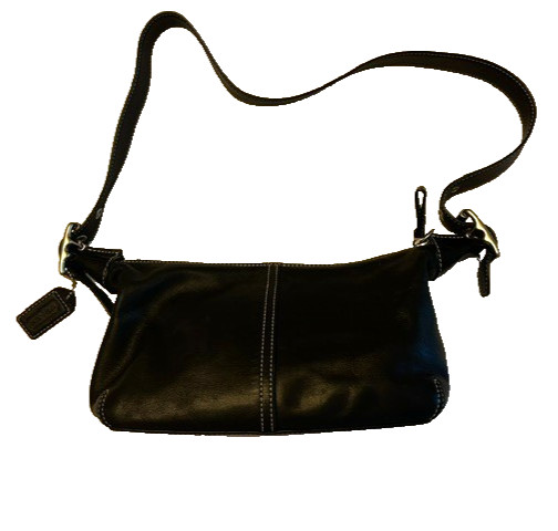 COACH 9564 Black Leather Hobo Shoulder Bag Vintage