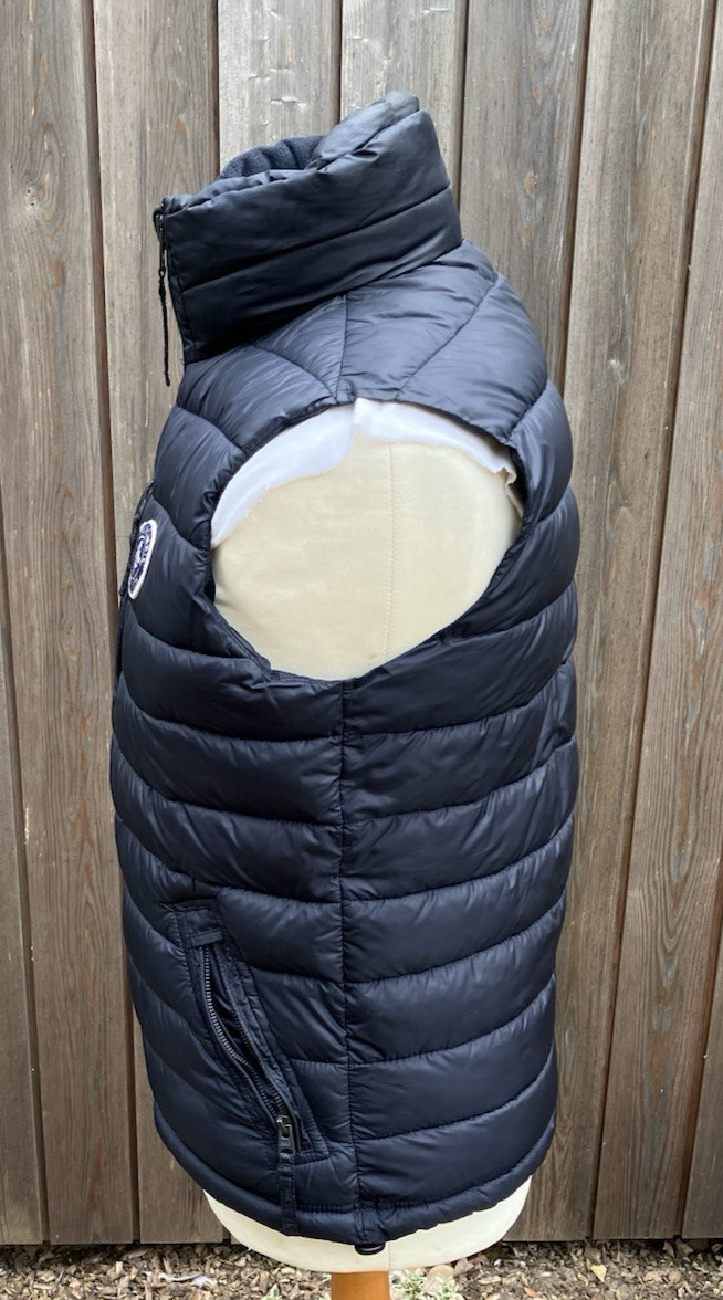 Abercrombie And Fitch Size S Small Padded Zipped Gilet Black Charity Sale