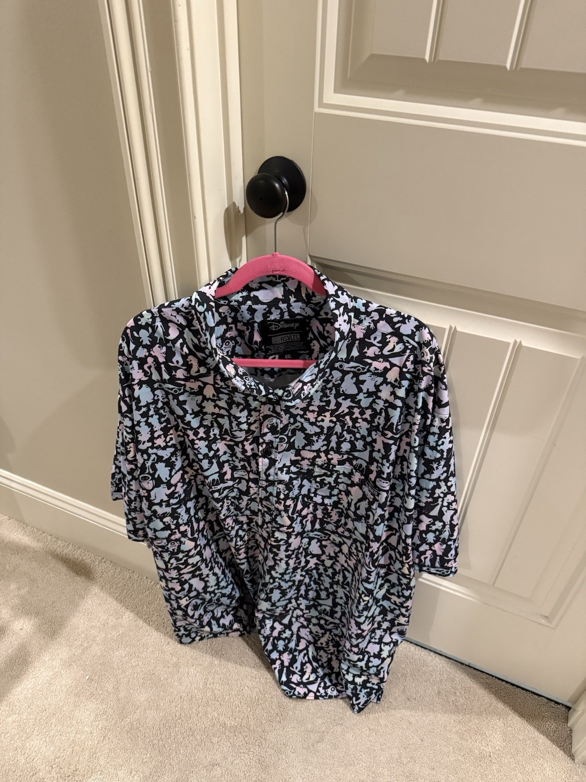 Disney100 RSVLTS KUNUFLEX Button Up Shirt 4XL Rare Disney Character Print