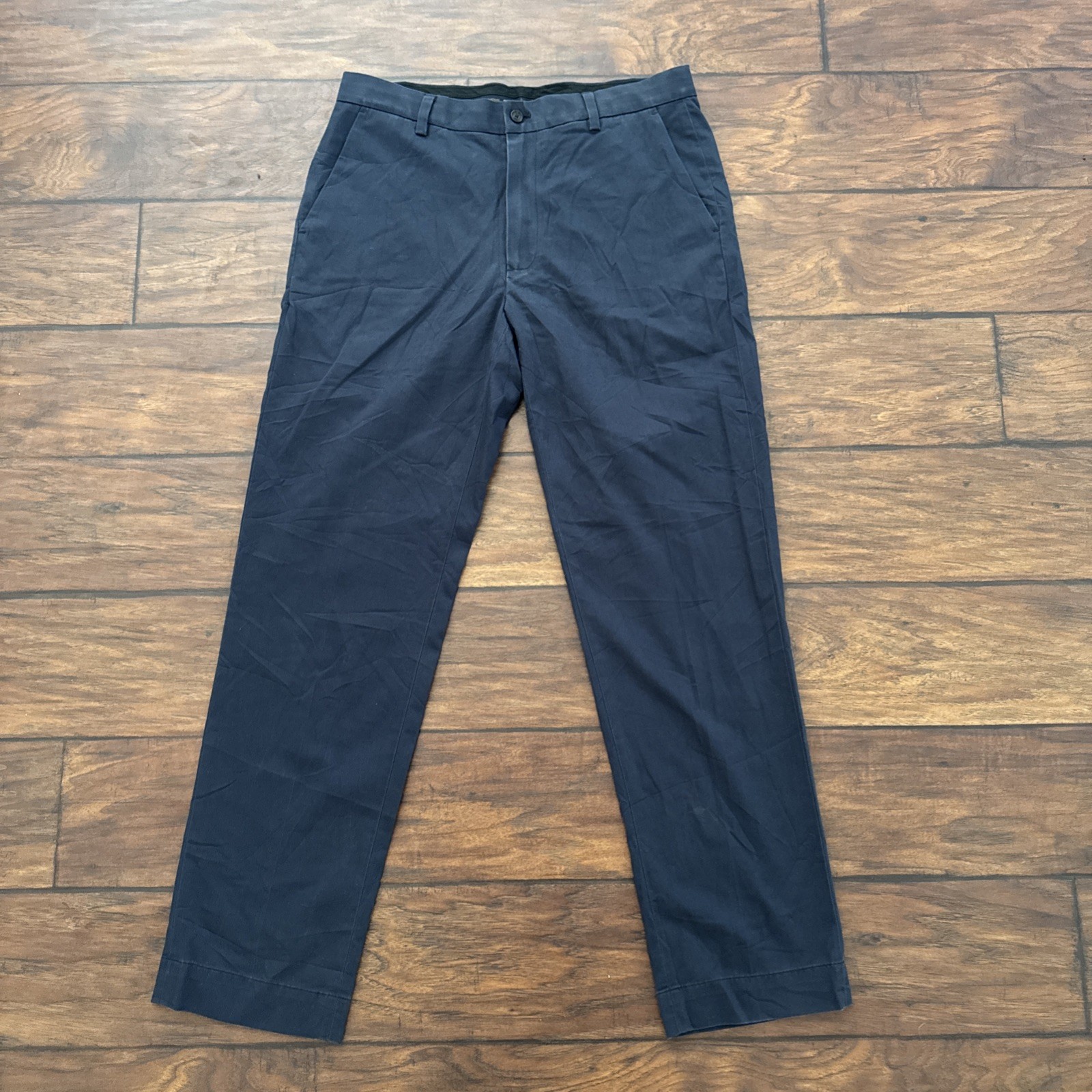 Brooks Brothers Pants Mens 34×32 Navy Blue Advantage Chino Clark Fit Stretch