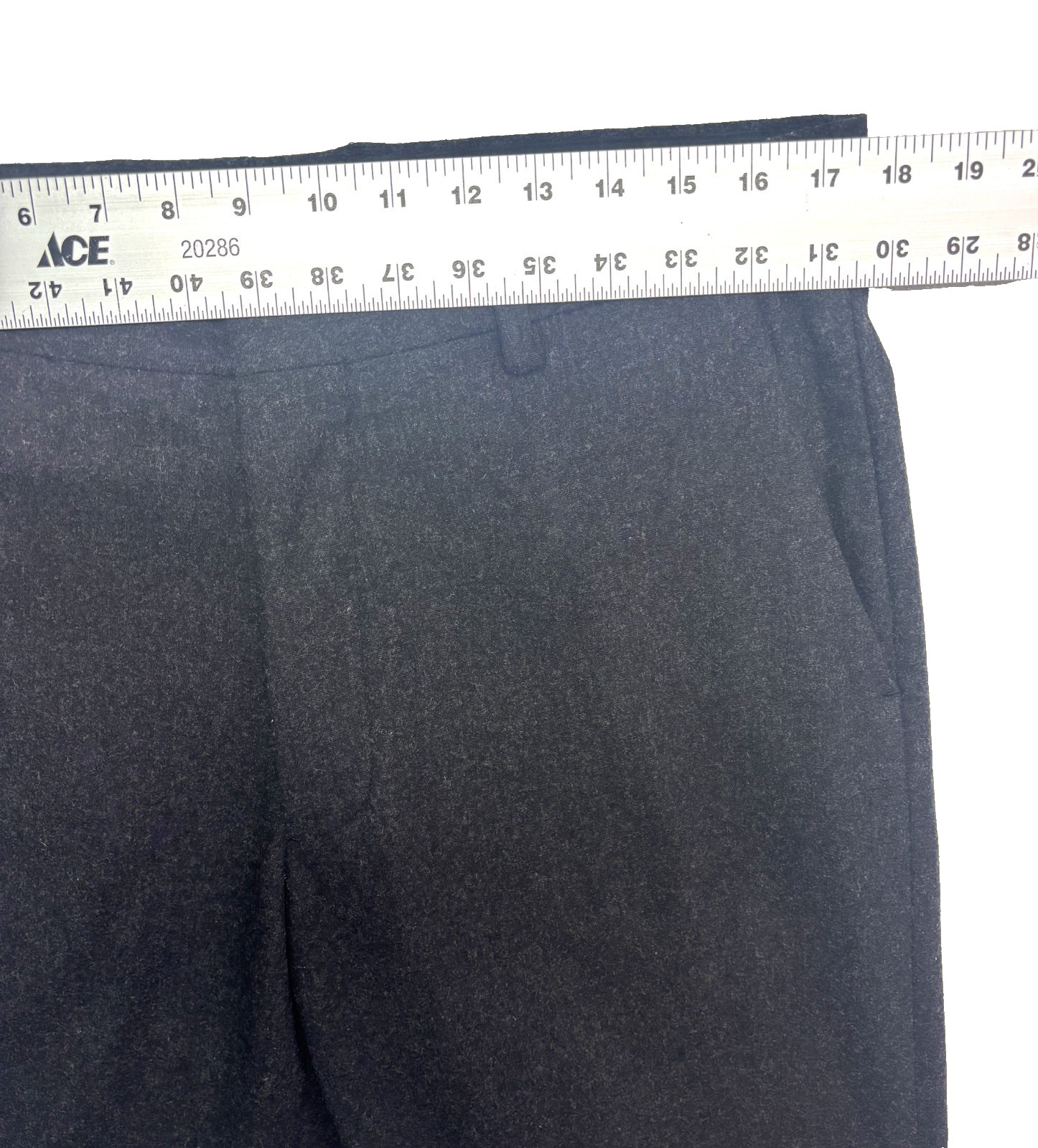 vtg Banana Republic Dawson 35×32 Heavy Flannel Cotton Pants Straight Charcoal