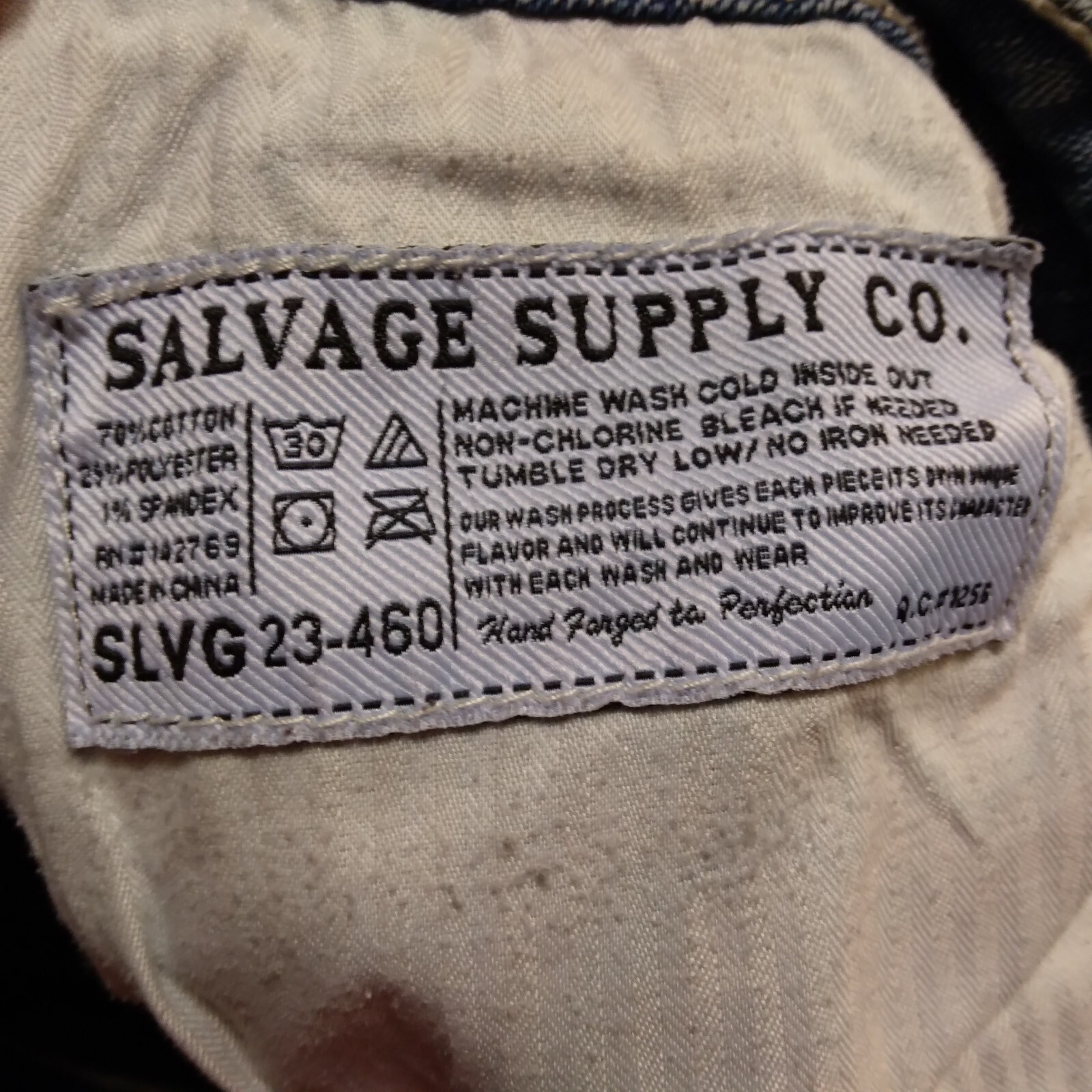 Salvage Anarchy BKE Buckle jeans mens 32R blue denim relaxed straight 35×31