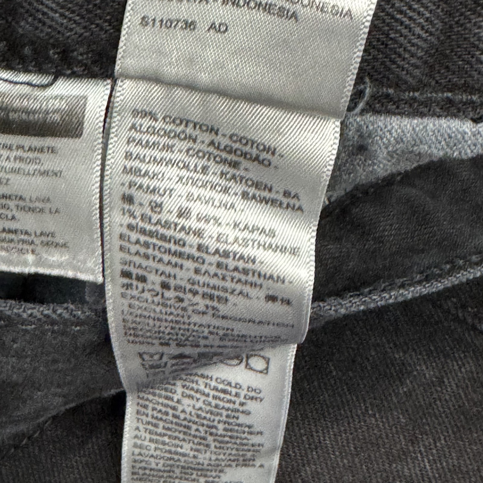 Levis 501 Jeans Mens 34×32 Black Button Fly Denim Pants Straight Dark (Tag34x36)