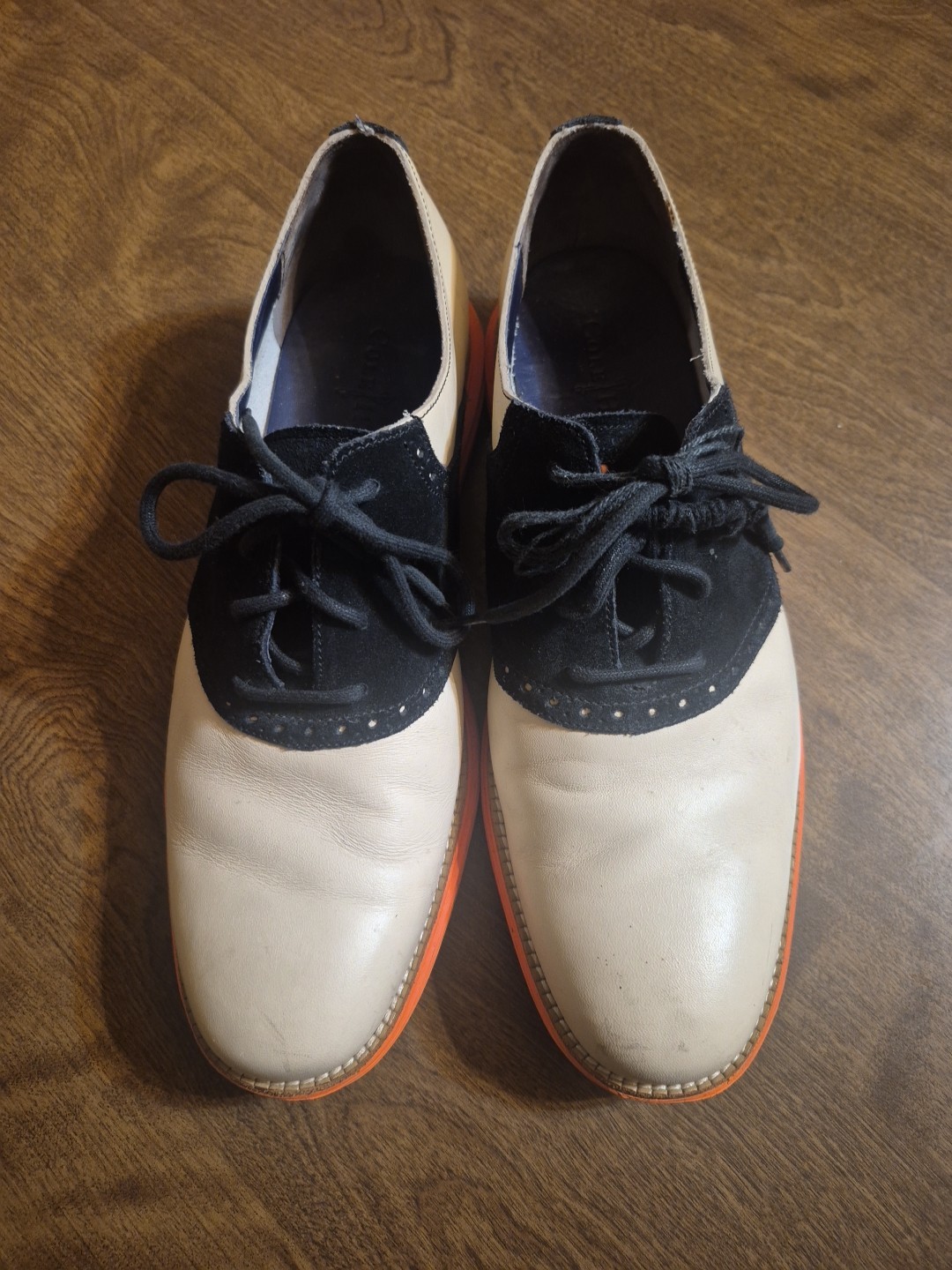 Cole Haan Original Grand Oxford Tan/black /orange