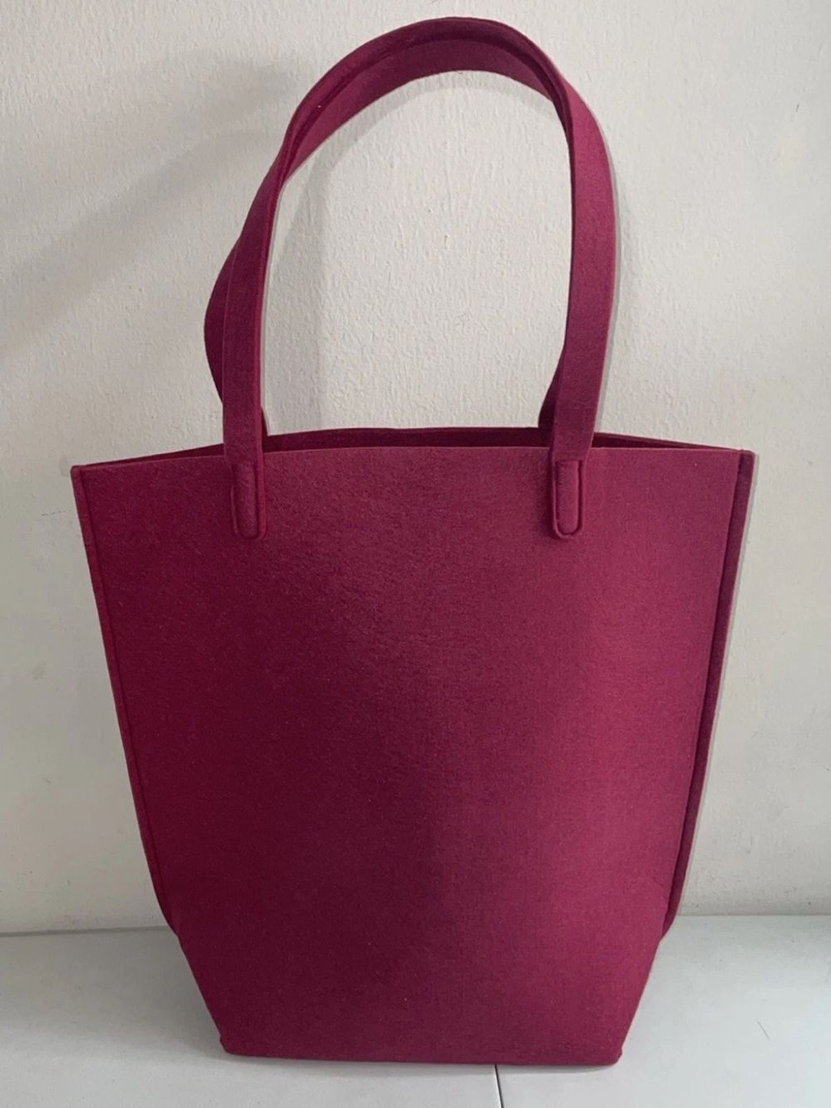 Bath & Body Works Black Friday Burgundy Felt Tote Bag NWT