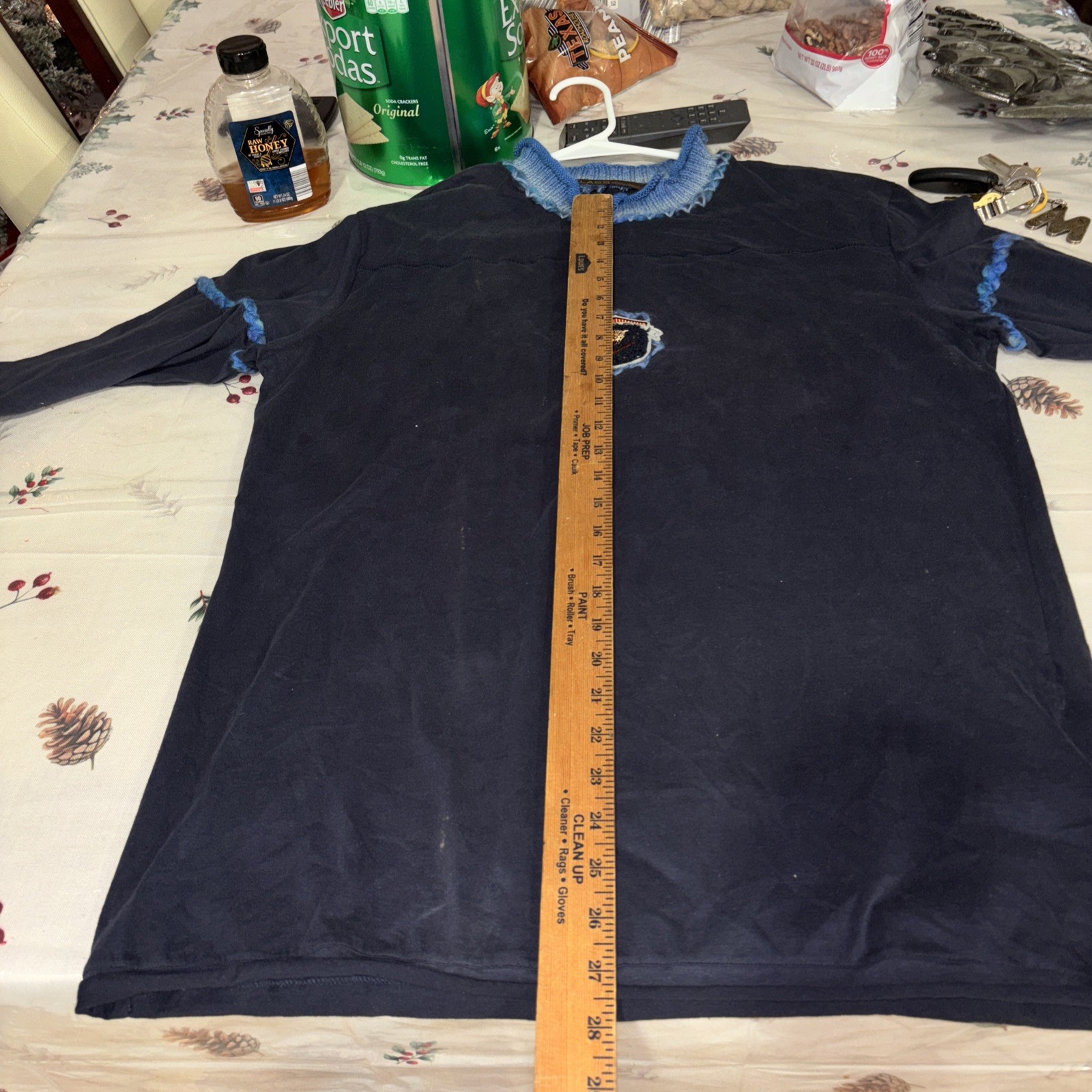 Class Roberto Cavalli Men’s Long Sleeve Shirt Black Blue Designer Casual IT 52