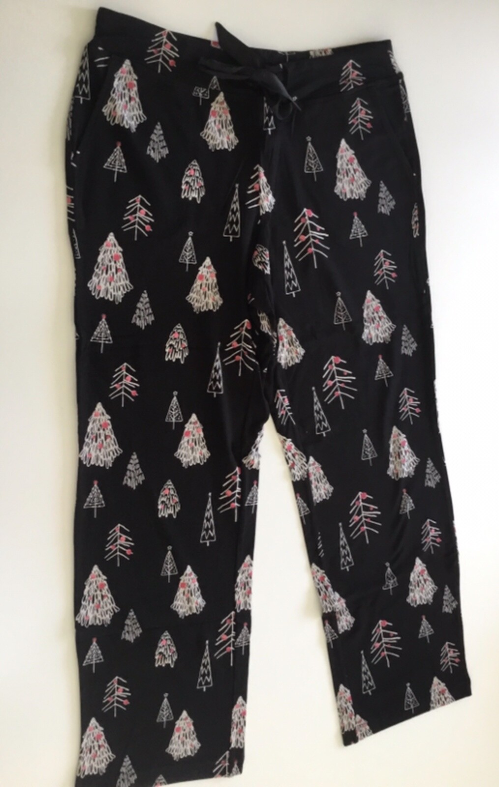 Soma Women’s Pajama Pants Lounge Soft Cotton Stretch Trees Print Size L
