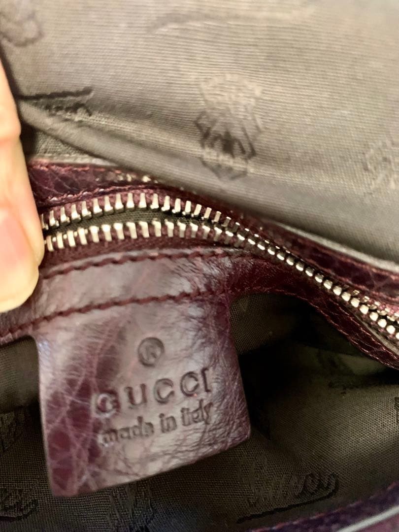 GUCCI Shoulder Bag Good Condition Gift Present 0611b