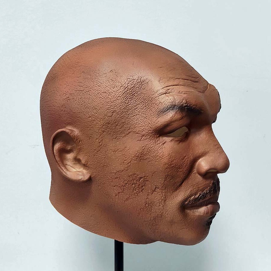 Mike Tyson Iron Mike Latex Mask Halloween Cosplay Party Funny Costume Realistic