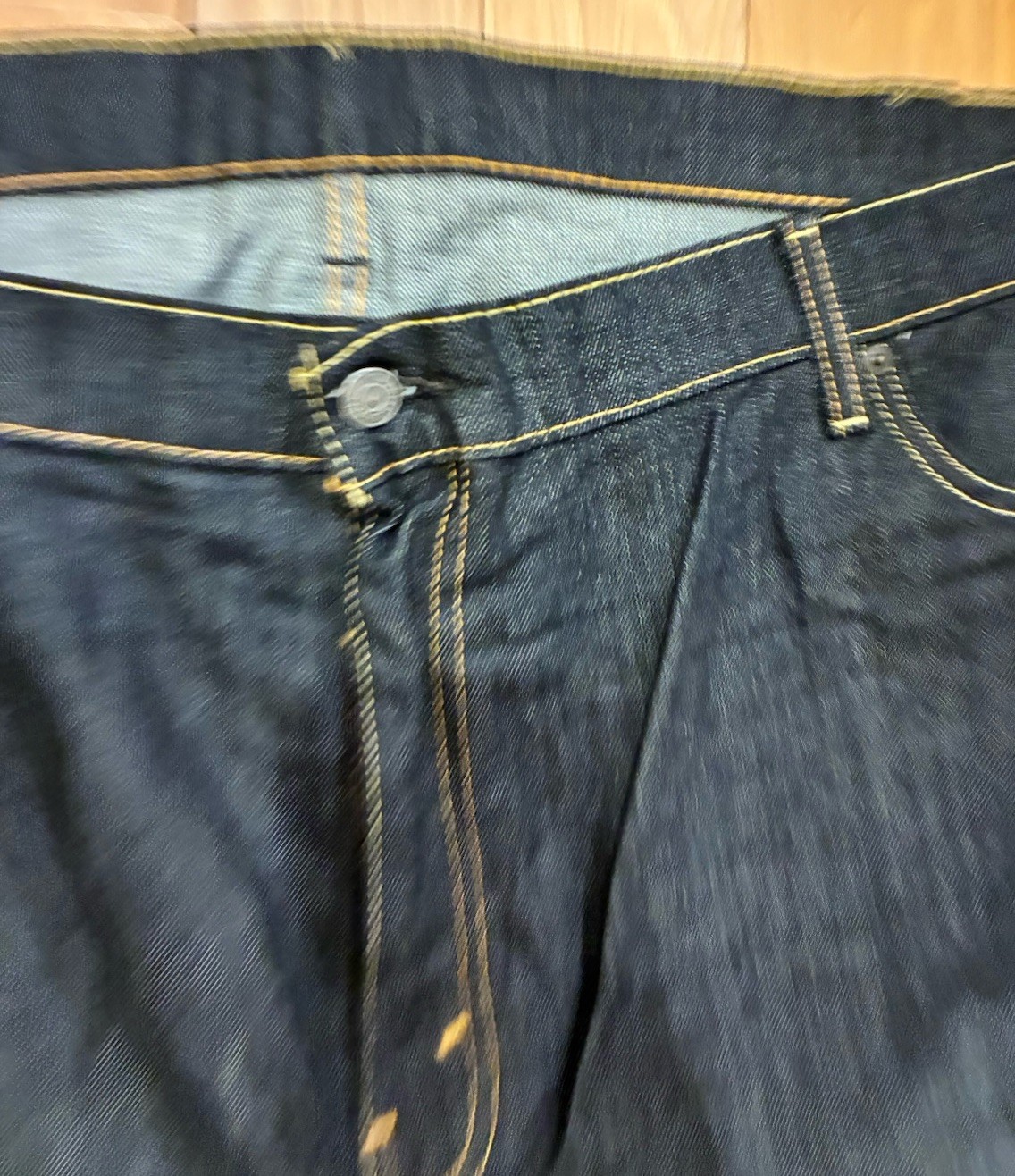 Levis 541 Stretch Flex Tapered Denim Jeans Mens 52×30 Dark Wash Blue Big & Tall