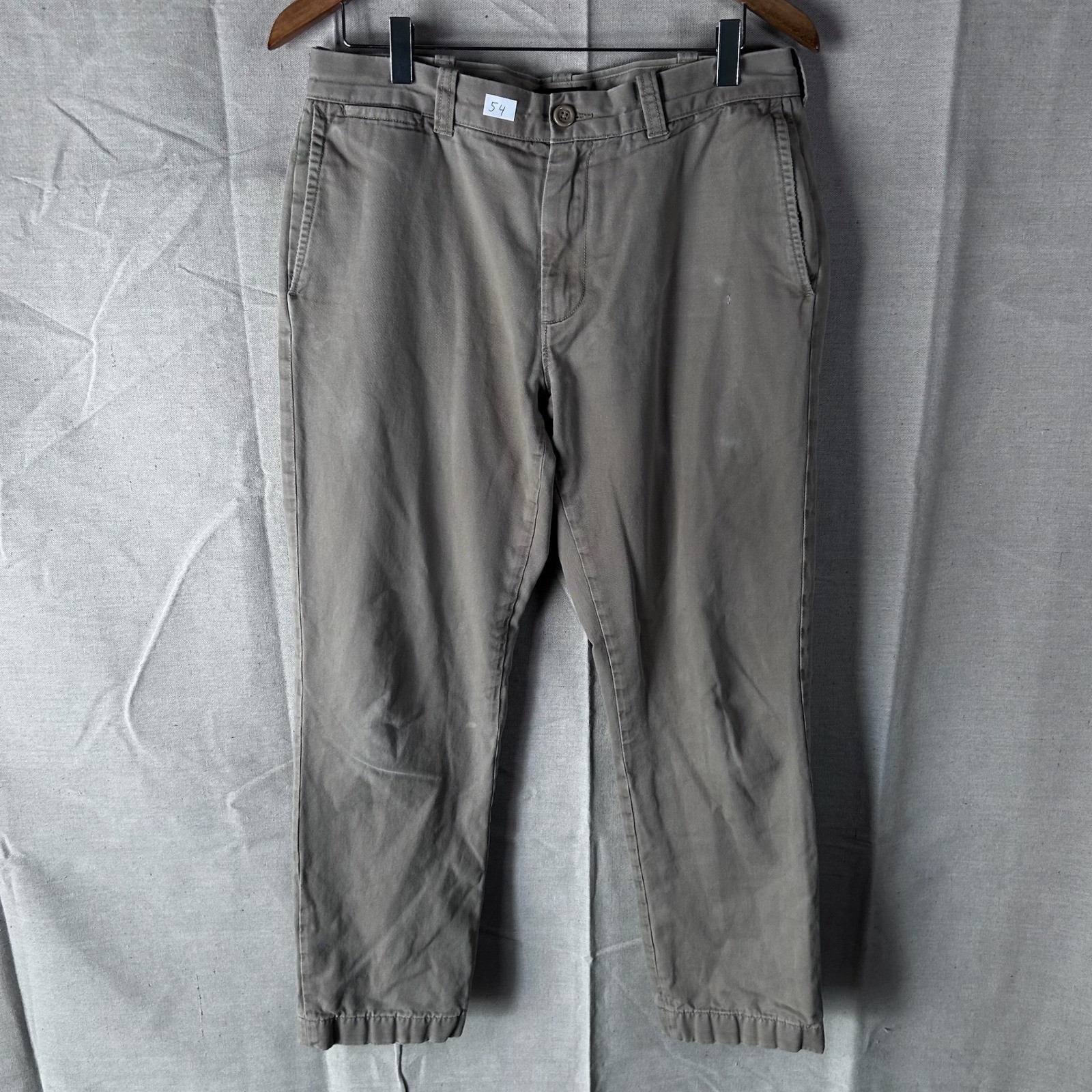 J.Crew The Sutton Flannel Lined Chino Pants Mens 32×30 Khaki Tan Plaid Lining
