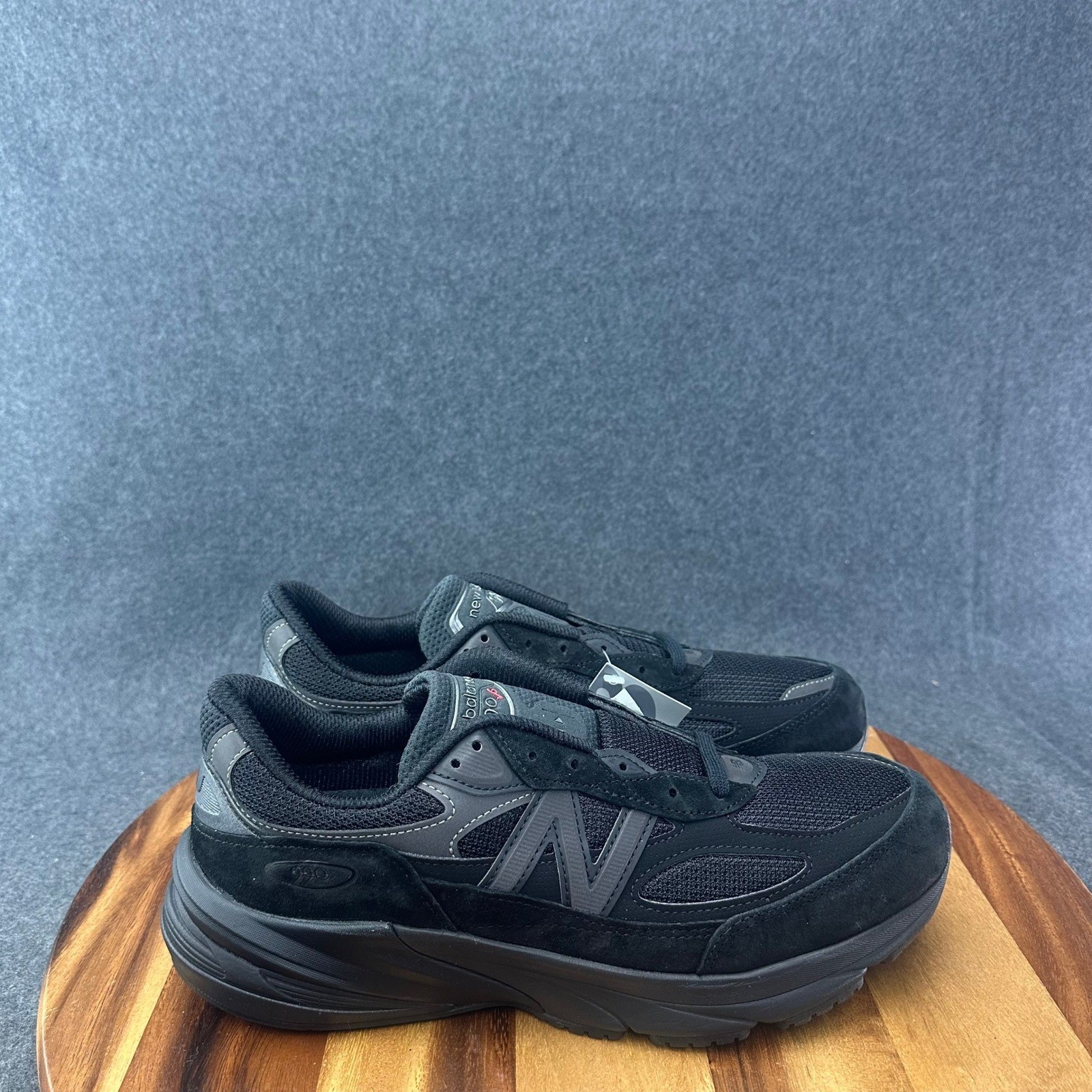 New Balance 990v6 Made in USA Triple Black Mens Sneakers U990BB6 Sz 10.5D Worn 1