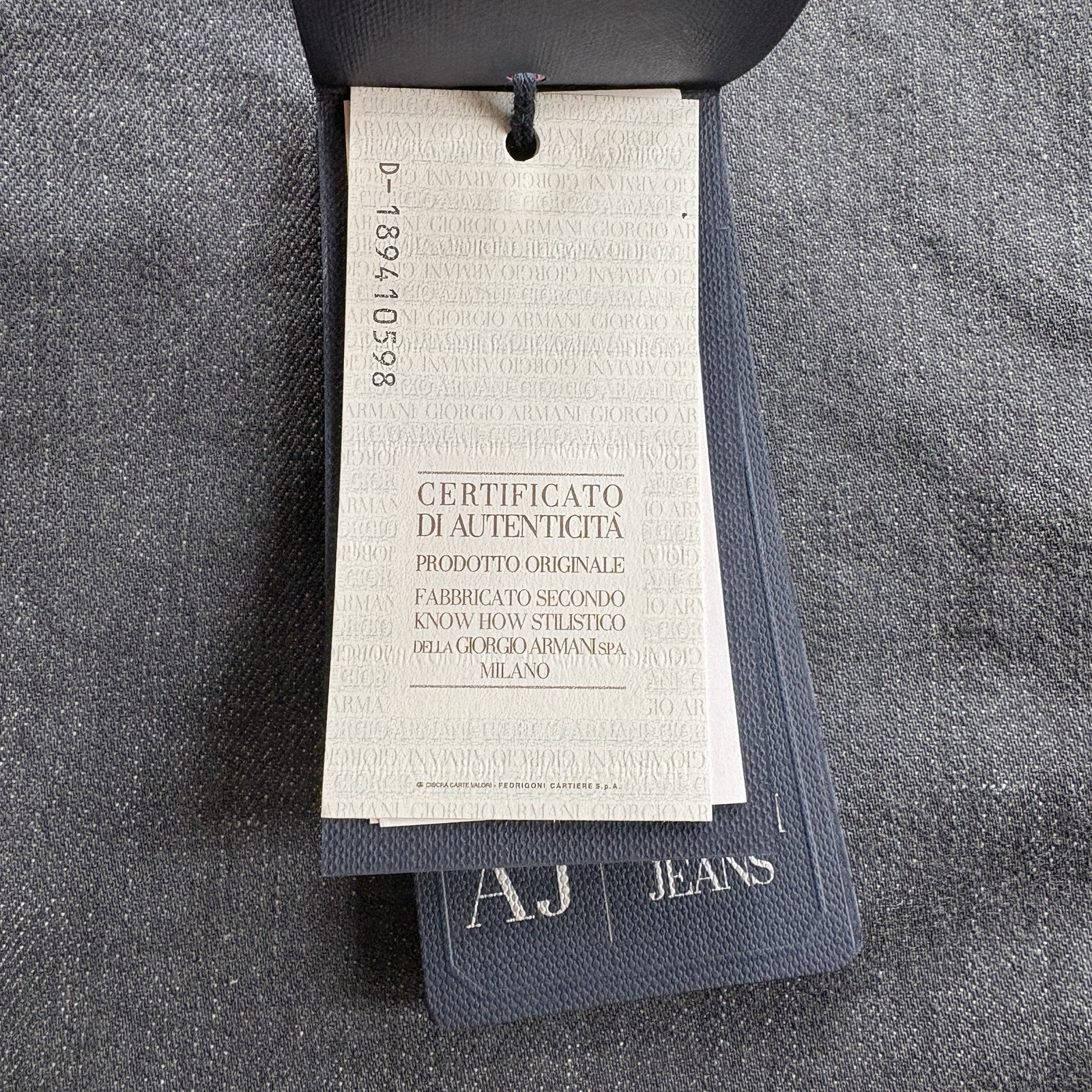 BNWT Emporio Armani Jeans J21 Regular Fit Stretch Denim W34 L34 Grey Mens