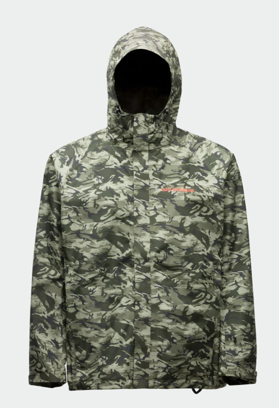 Grundens Charter Gore-Tex Jacket Waterproof Fishing Refraction Green Camo
