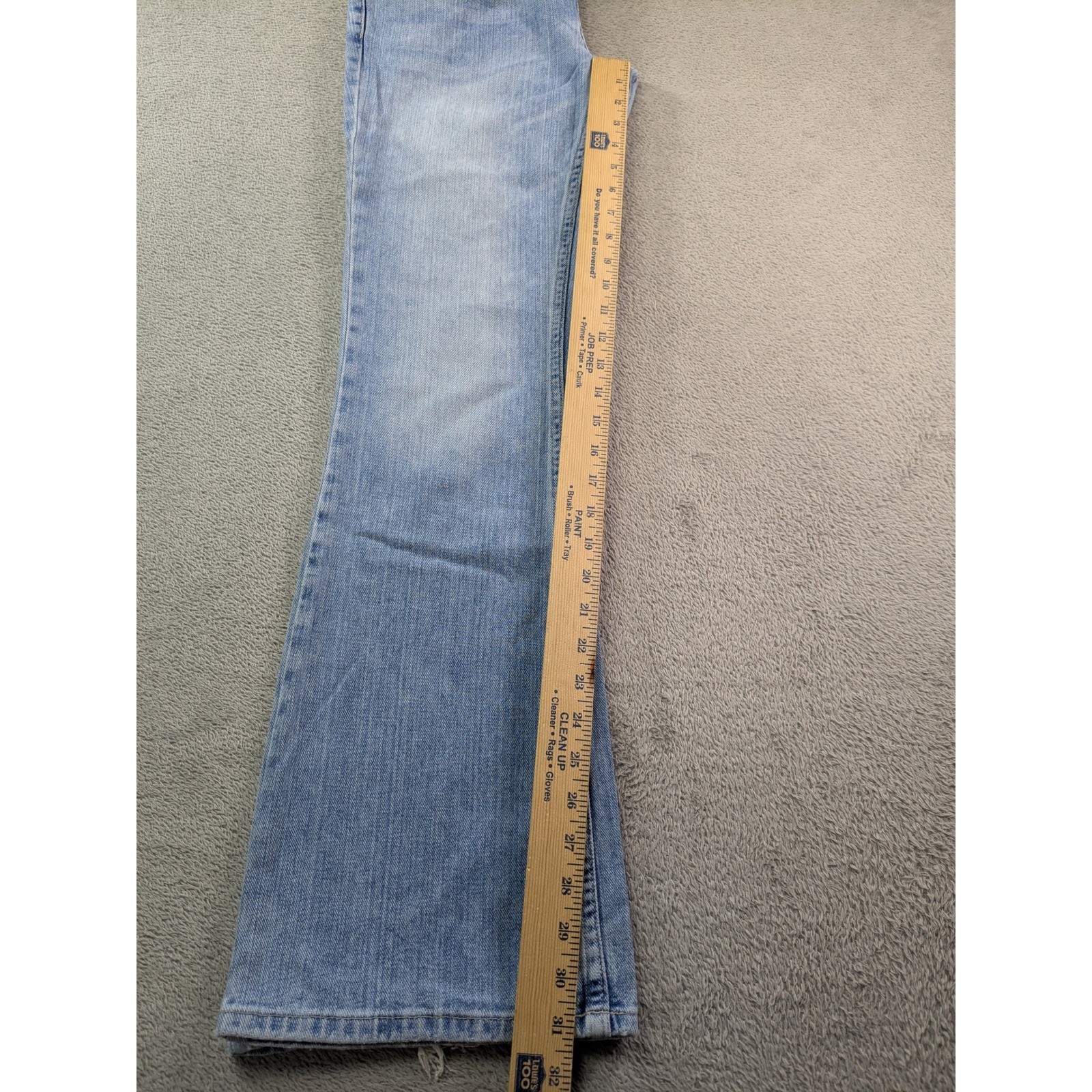 American Eagle Hipster Jeans Womens 6 Reg Light Wash Flare Low Rise Y2K Cotton