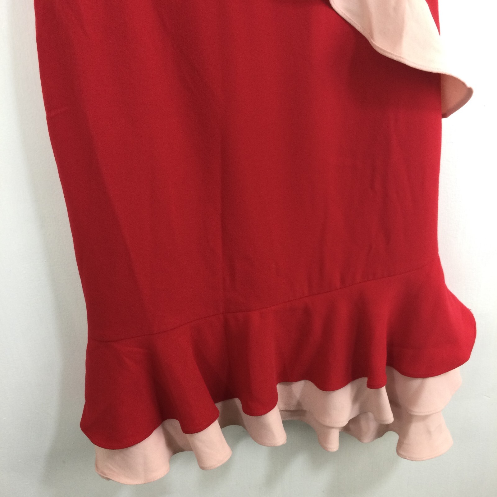 Aidan by Aidan Mattox Women Off-the-Shoulder Flounce-Trim Crepe Cocktail Dress 6