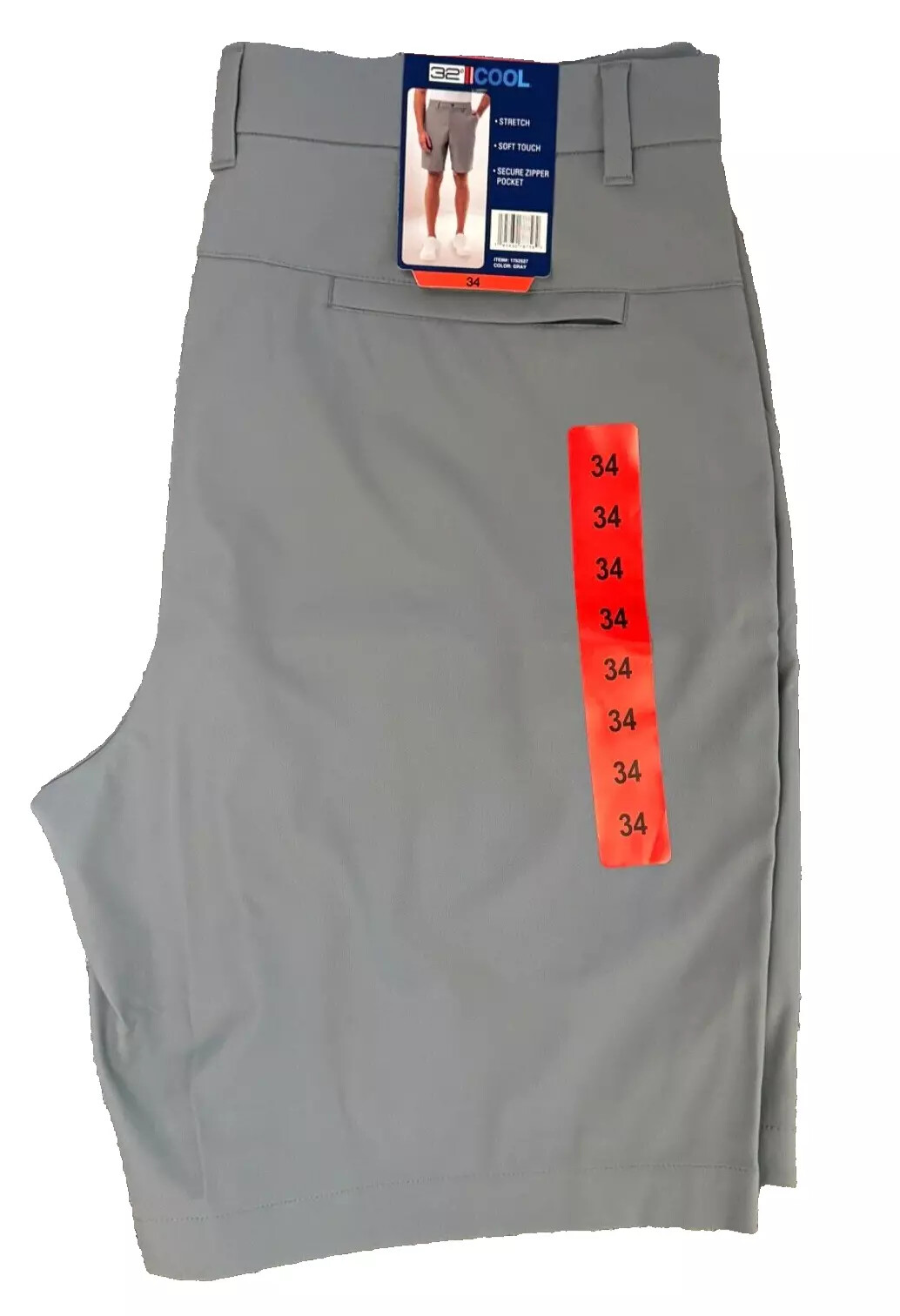 32 Degrees Men’s Twill Tech Performance Stretch Soft Touch Short