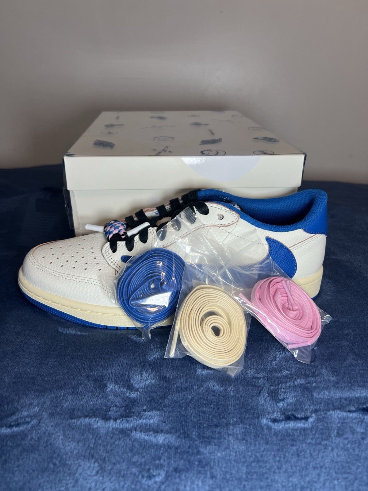 Nike Air Jordan 1 Low Travis Scott Cactus Jack Fragment DM7866 Men’s Size 9.5