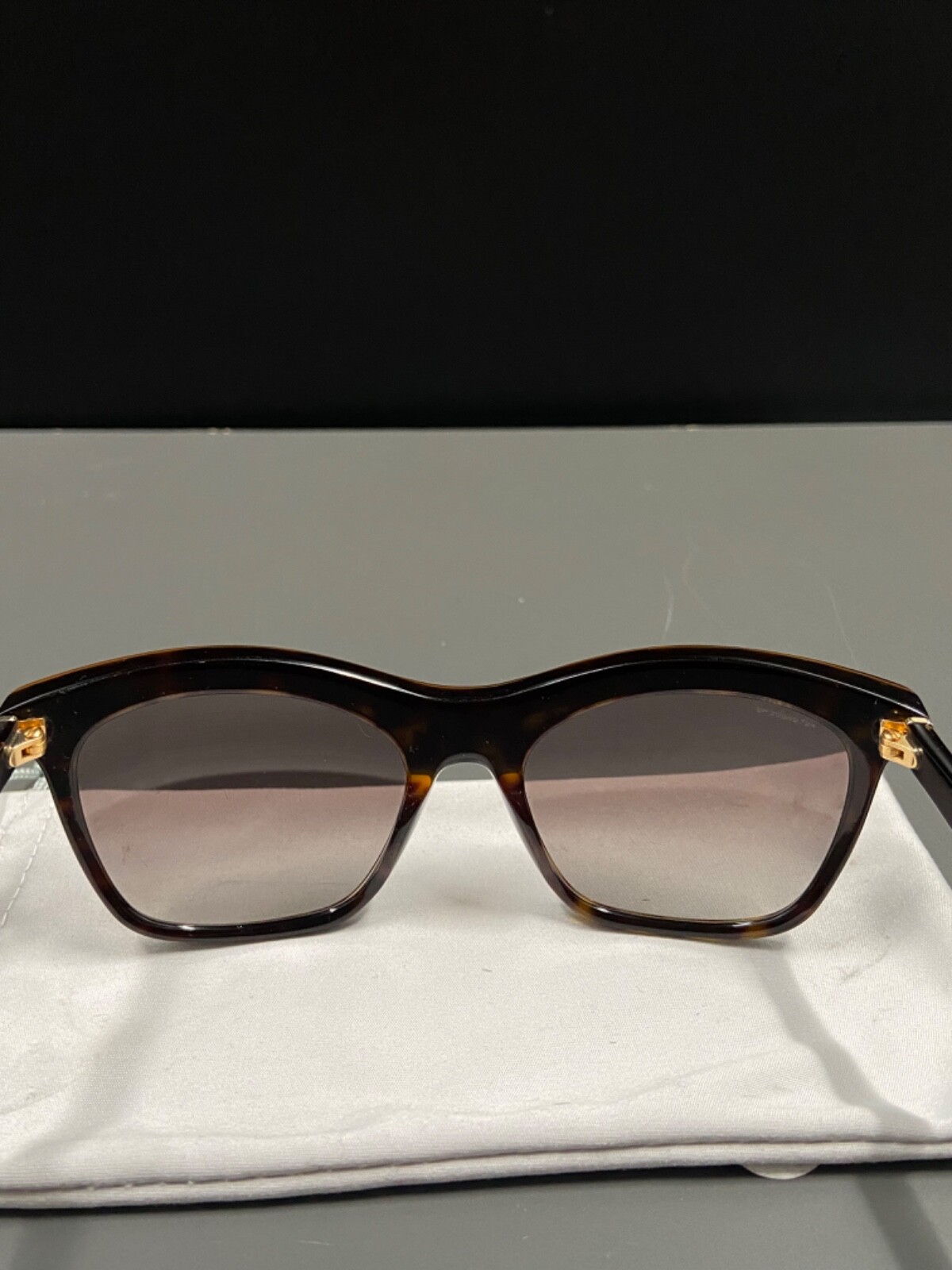 Prada SPR 19P MA4-0A7 55 Havana Black Tortoise Frames Authentic Sunglasses