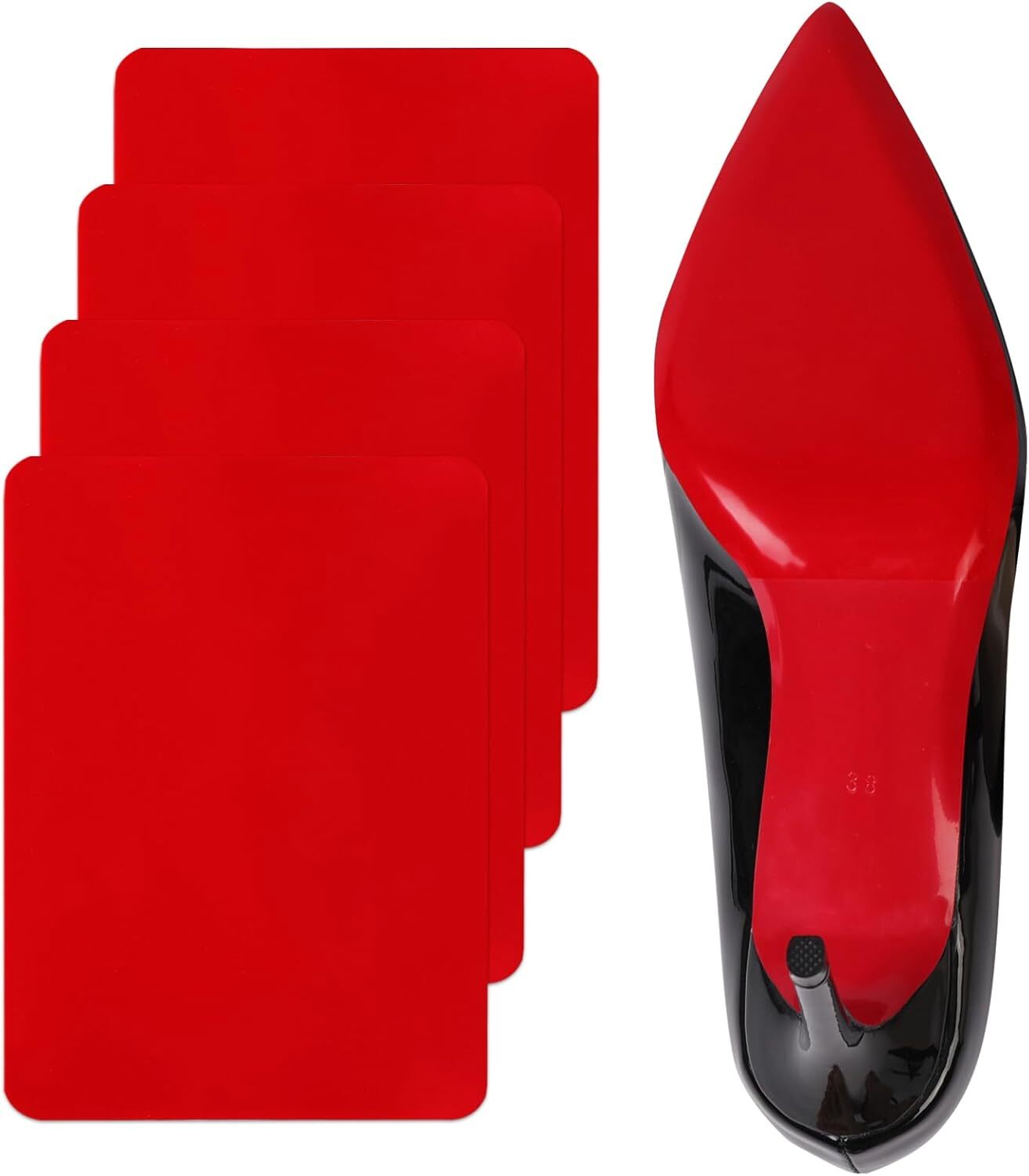 Christian Louboutin Red Sole Protectors,4 Pcs Self-Adhesive Shoe Bottom High Hee