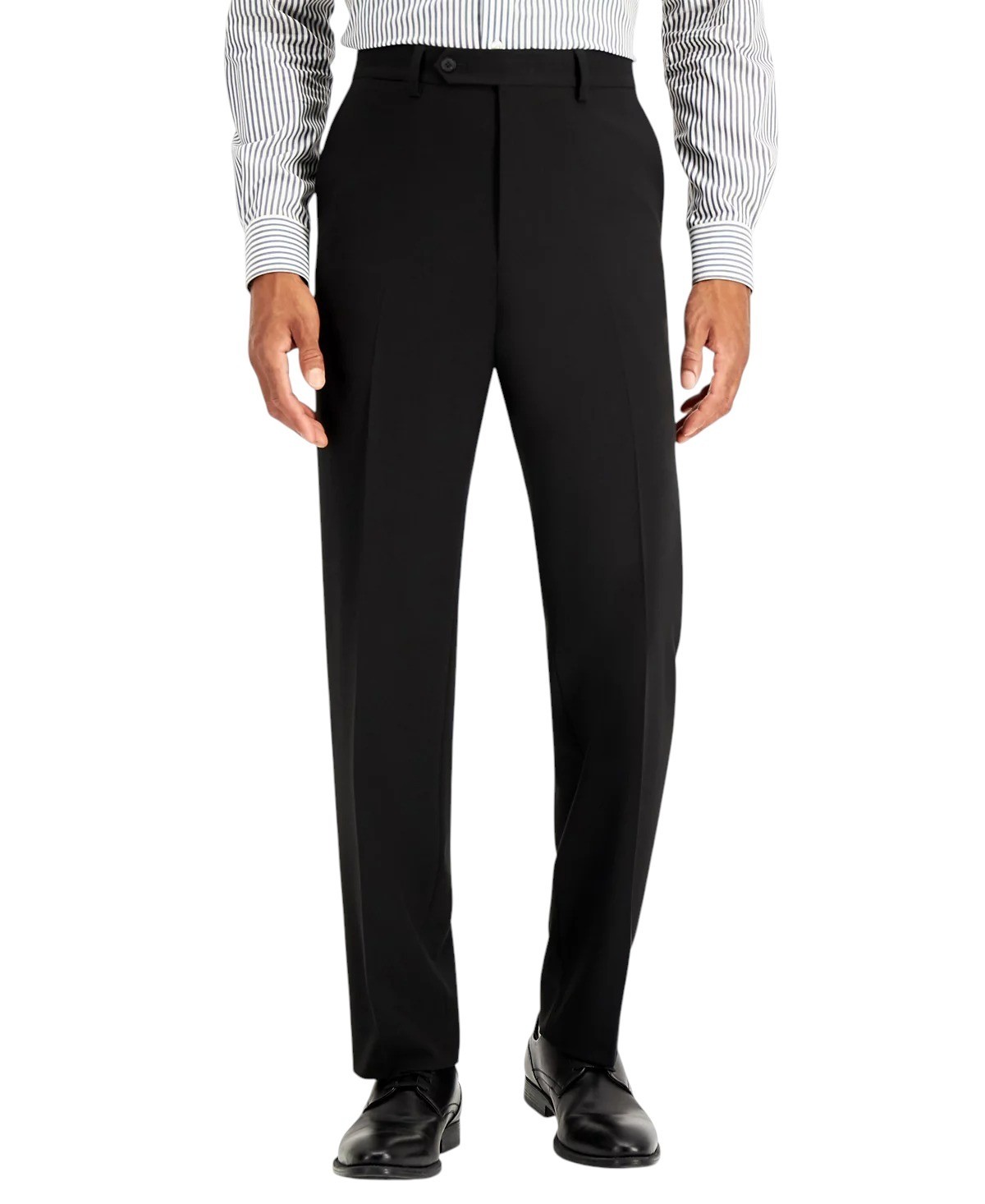 Nautica Mens Modern fit 2 Piece Suit 42 L Pants 36 / 34 Black Solid