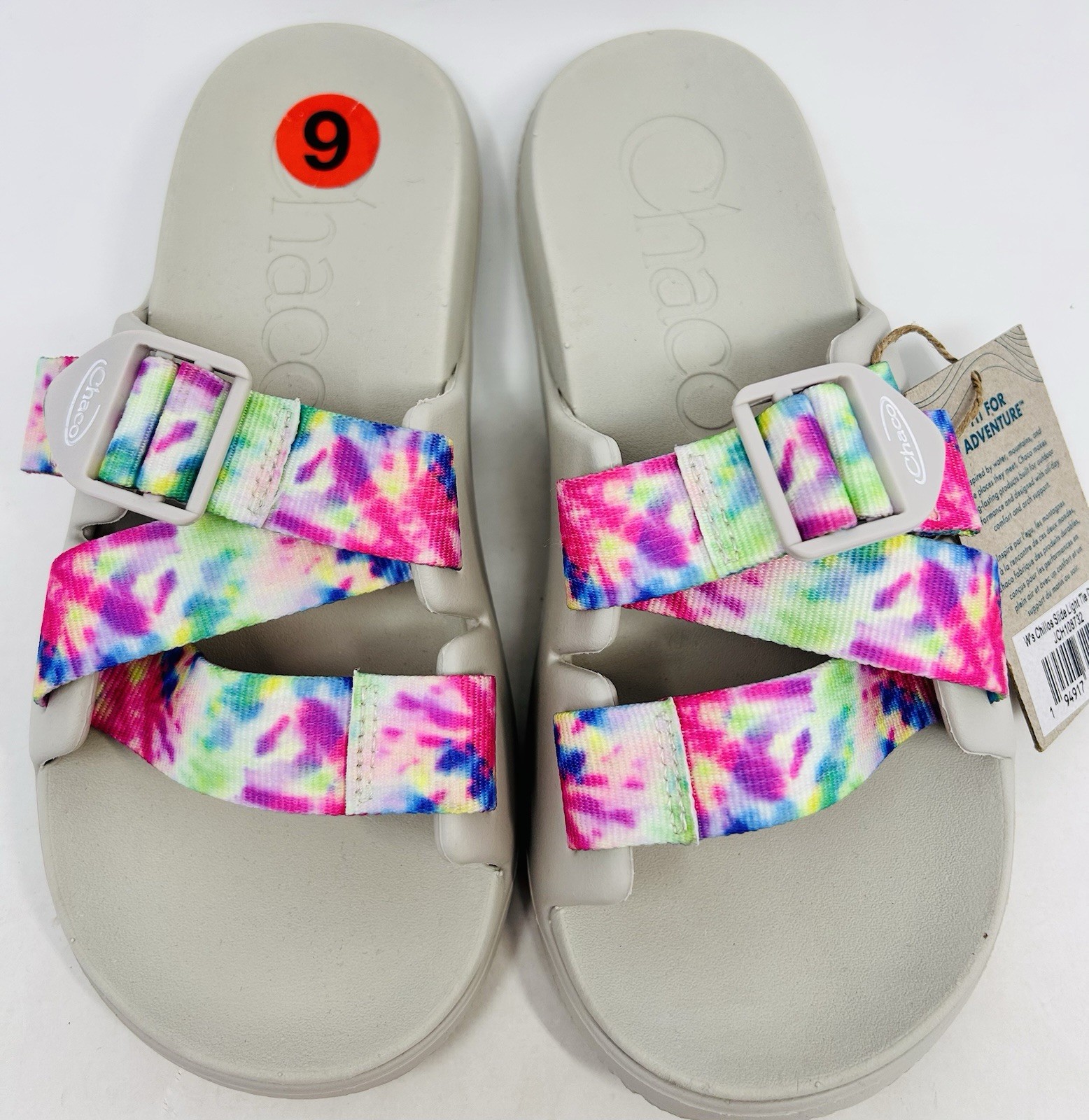 Chaco Women’s Chillos Slide Sandal Tie Dye size 6 NEW With Tags