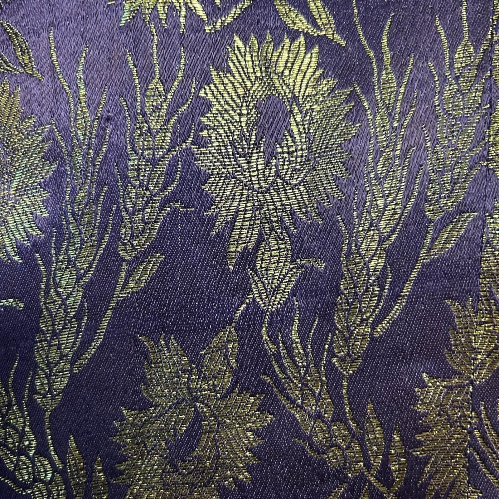 Vintage Brocade Tunic Vest 1980s Chinese Silk Metallic Floral Cheongsam Style