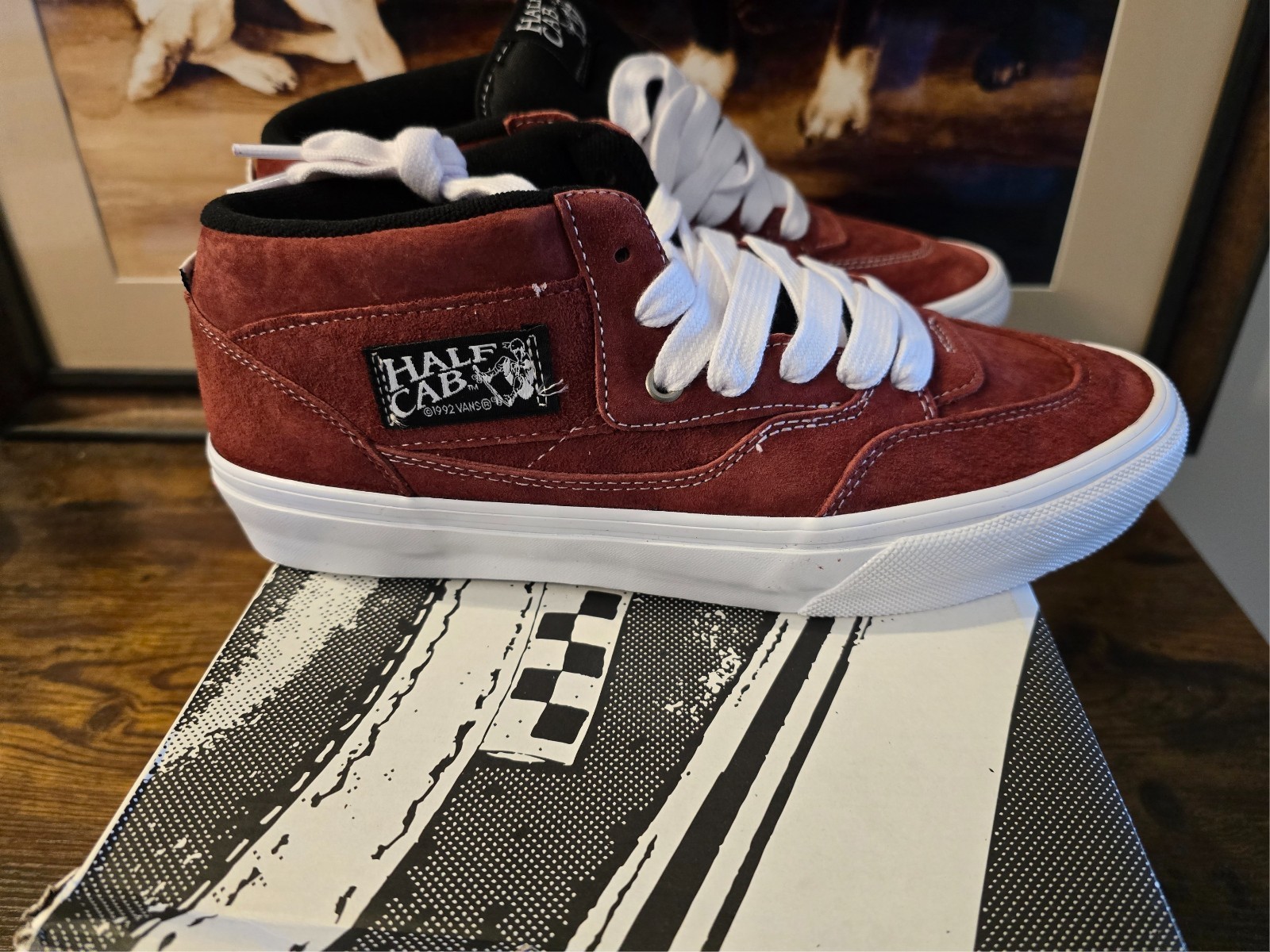 Vans Skate Half Cab Pig Suede Brick Sz US 10 Men New VN0A5KYABRI Skate Sneaker