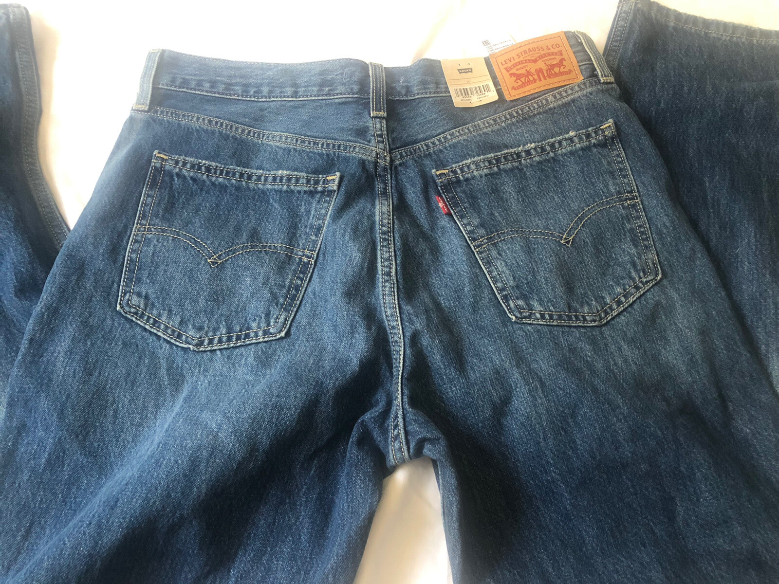 Levi’s Low Pro Straight Mid-Rise Denim Jeans Size 30 Distressed