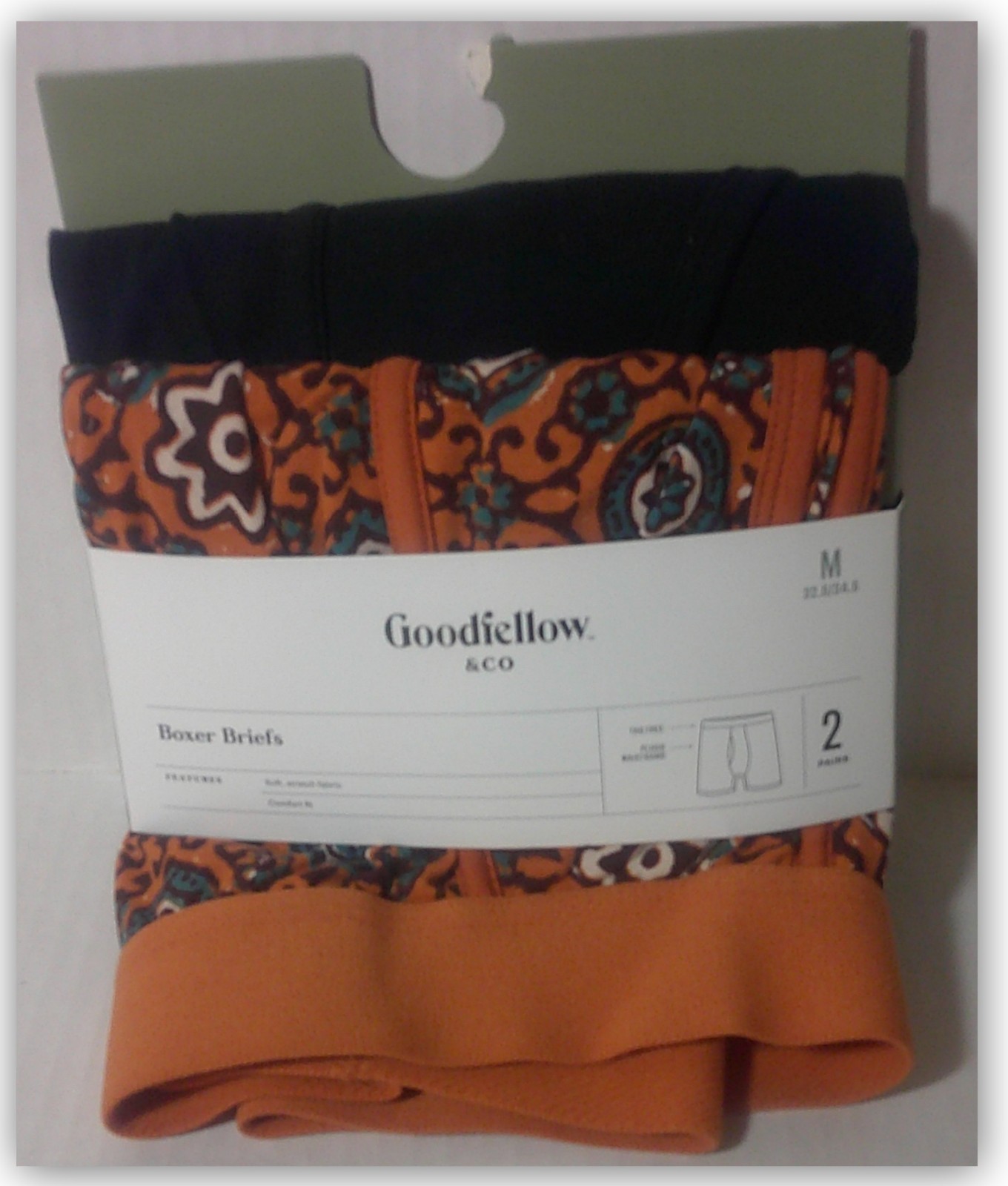 Goodfellow & Co BOXER BRIEFS 2pk SOFT STRETCH KNIT fabric Choice solids & prints