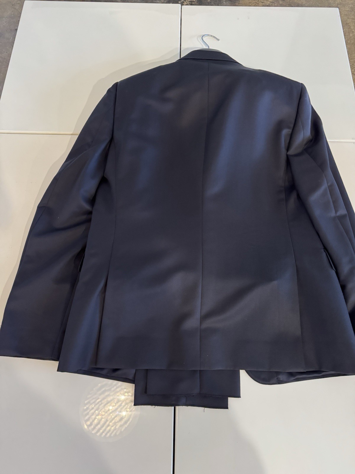 Zegna Drop 8 Slim Fit Midnight Blue Wool-Mohair 2-PC Suit IT52 Made In Italy
