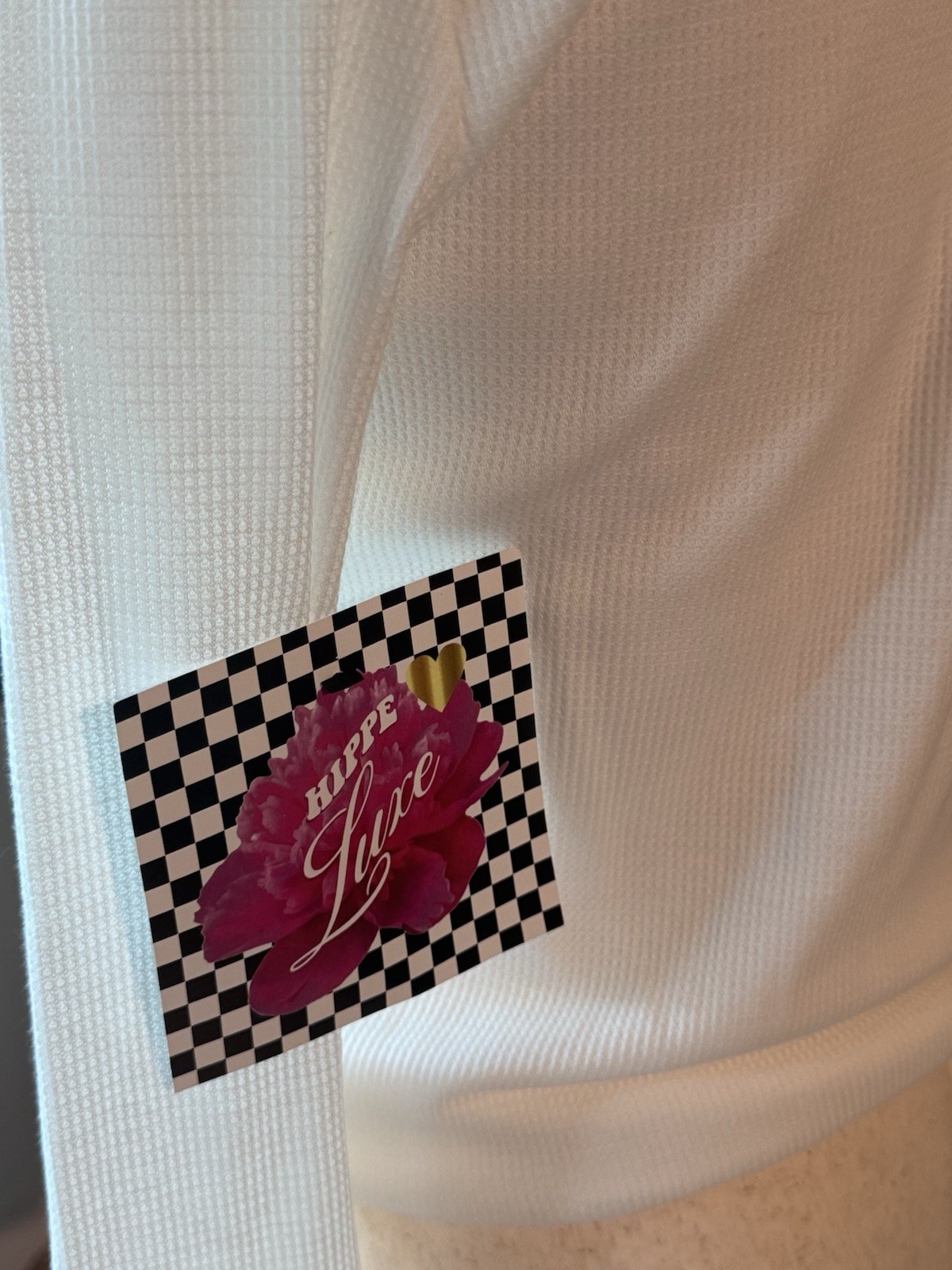 Hippe Lux Waffle White Jacket XS NWT Ruffle Pockets Rhinestone Broadmoor $196
