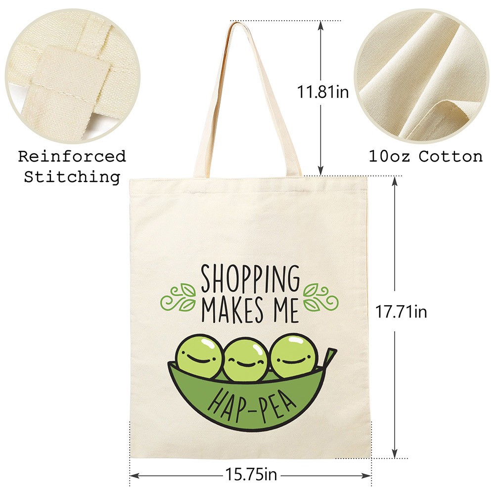 2PCS Large Cotton Shoulder Tote Bag Canvas shopping bag Casual Daily Bags Pack