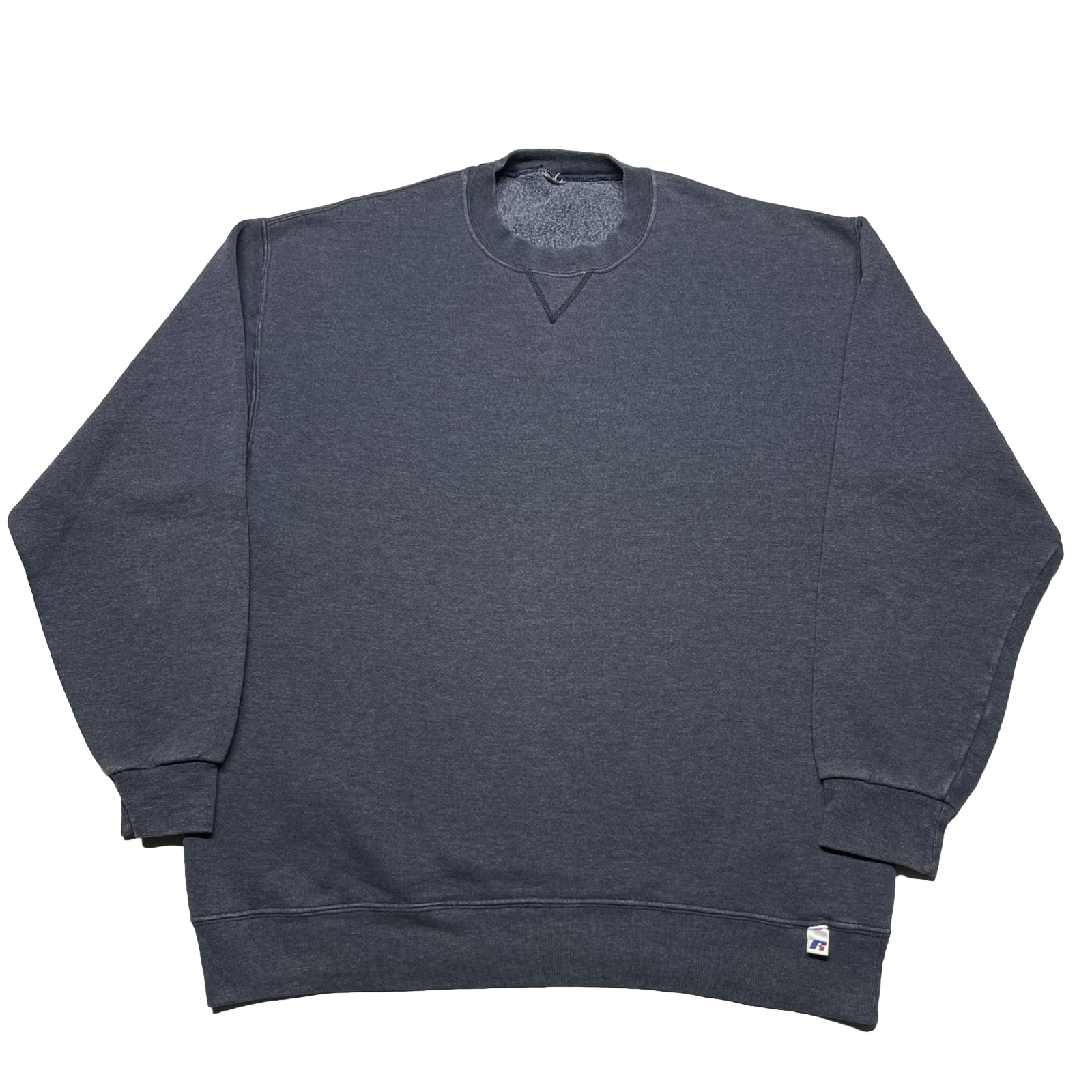 Vintage Russell Athletic Sweatshirt Mens XL Gray Solid Pullover Hipster Crewneck