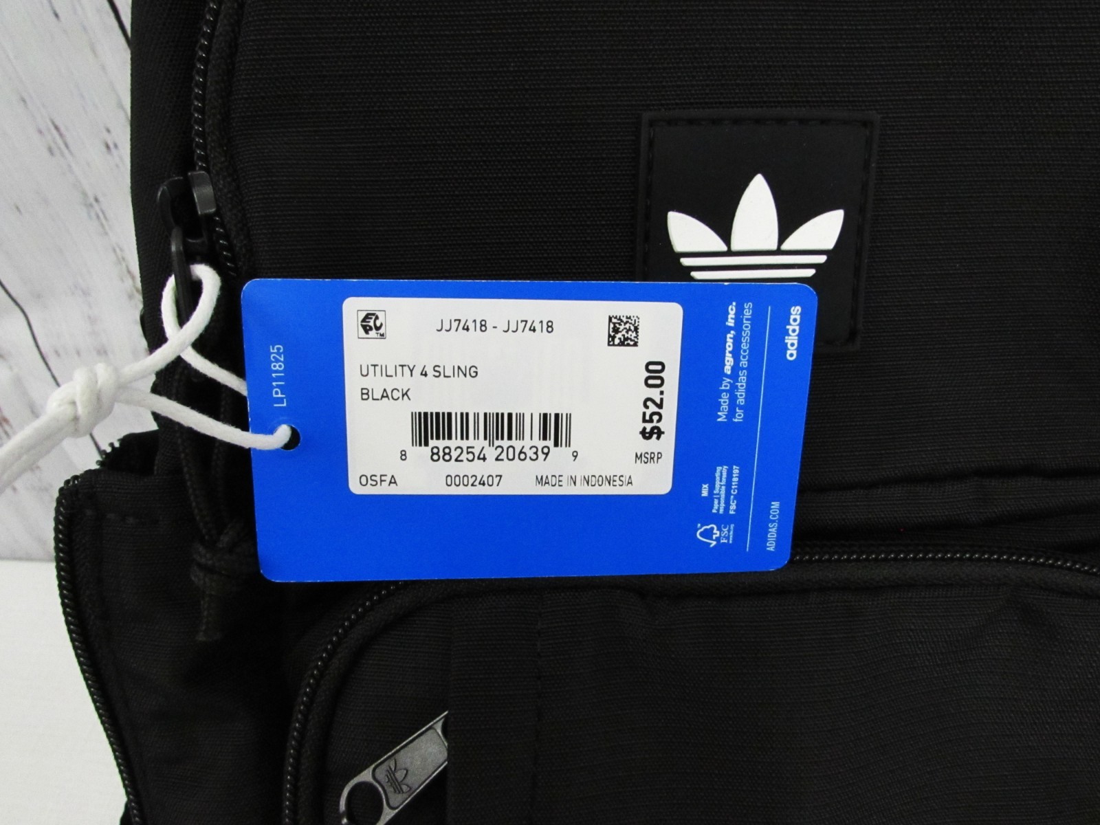 Adidas Utility 4 Sling Bag Multi Pockets JJ7418 Black NWT.