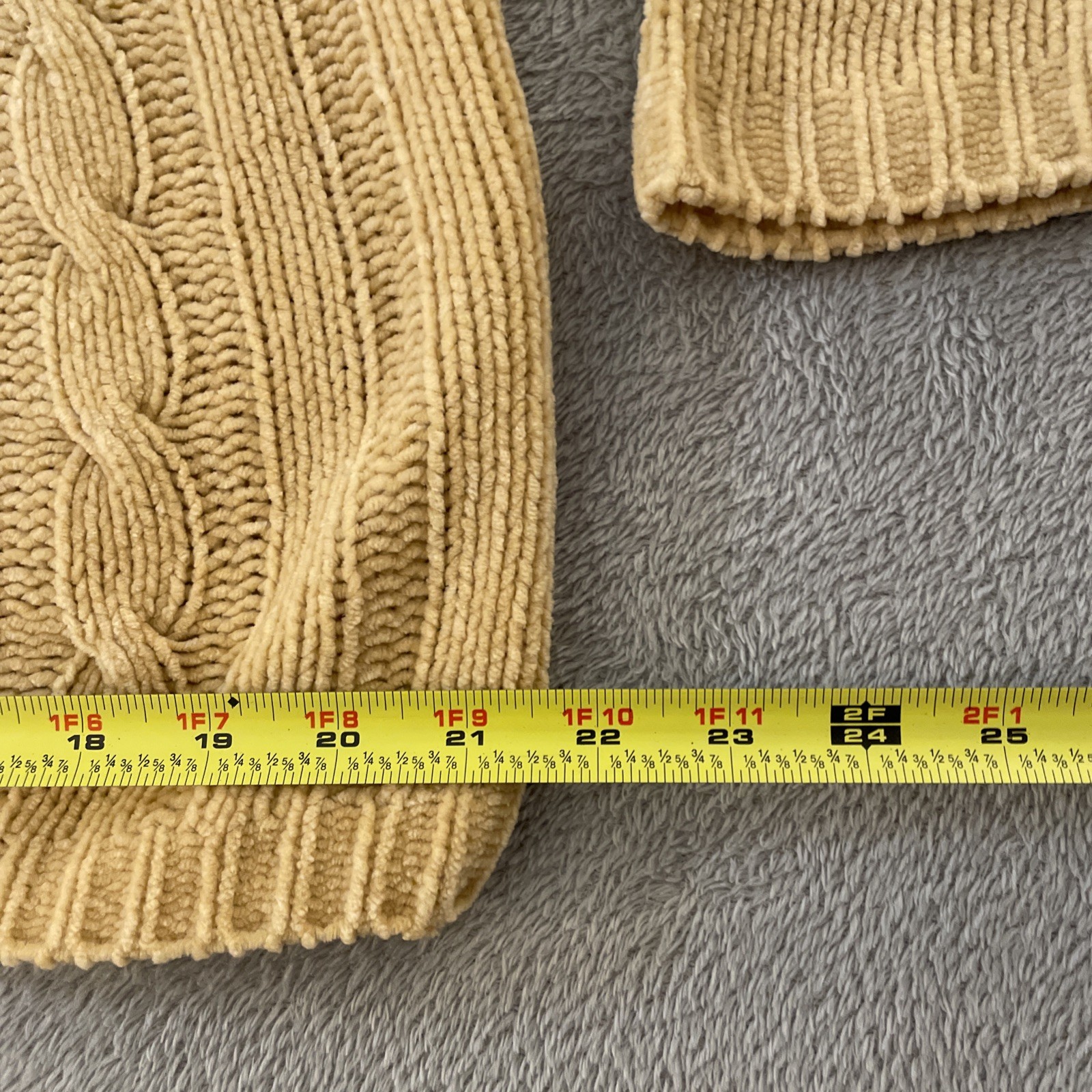 Vintage Western Connection Cable Knit Sweater Men’s Large L Fisherman Beige Top