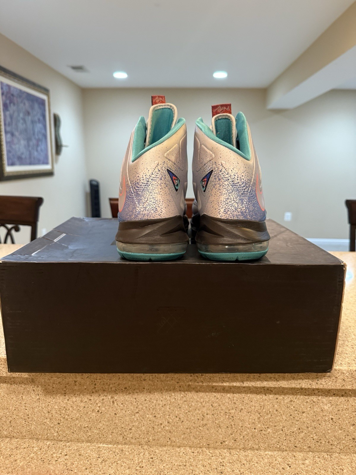 Nike LeBron Men’s Sneakers Grey-Pure Platinum, Size 10