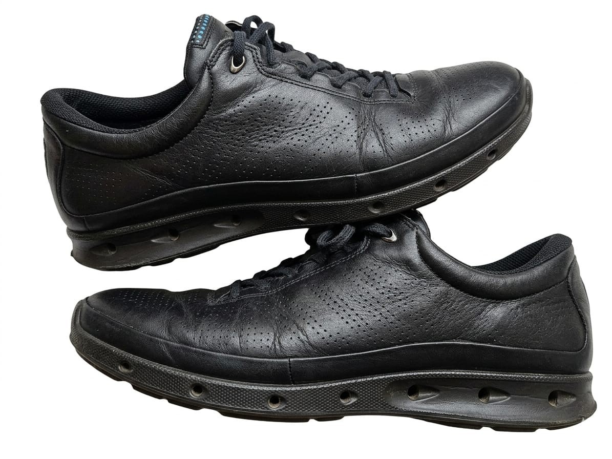 ECCO Gore-Tex Surround Black Leather Men’s Shoes Size 43