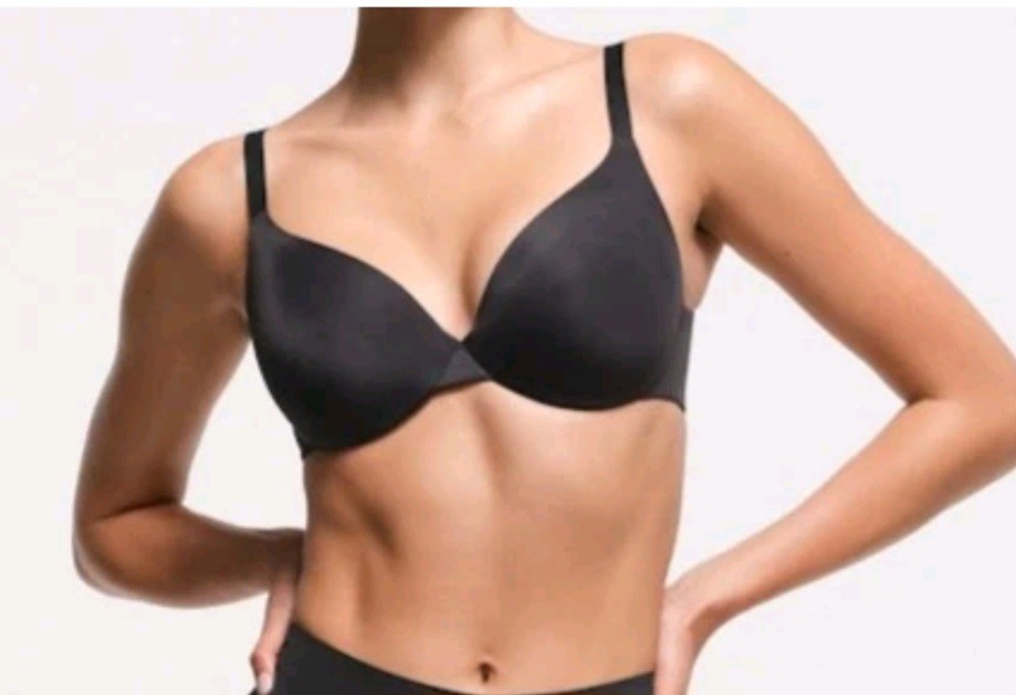 NWT Skims Smoothing Intimates Lightly Lined Black Onyx Bra 38C Full Coverage!