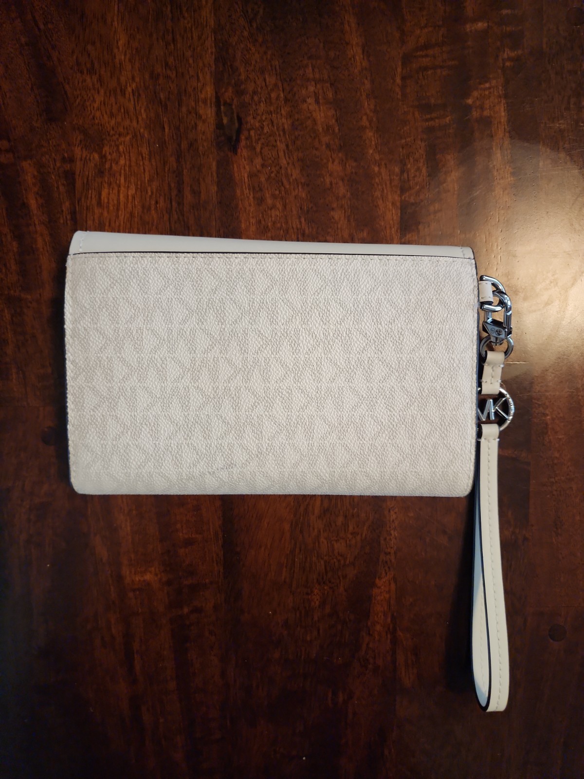 Michael Kors Jet Set Travel Signature Wallet Clutch WHITE – NWOT