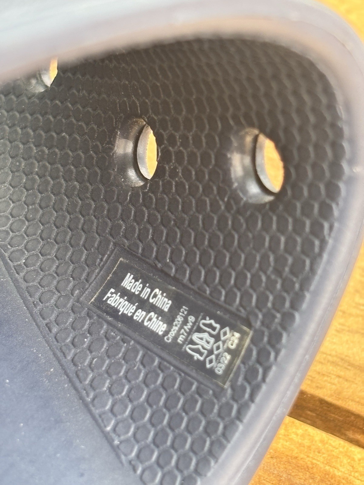 Crocs Classic Slide Navy Blue Rubber Slip On Sandals Unisex US M7/W9