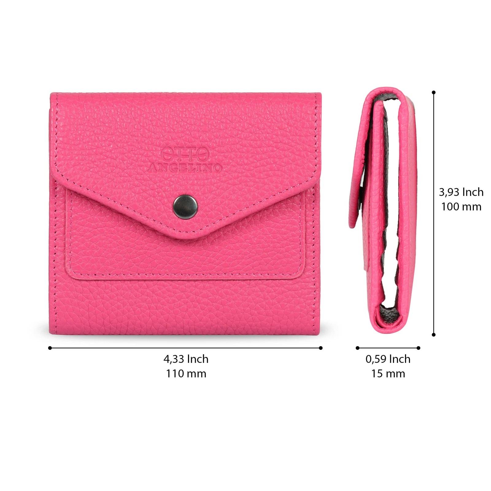 Genuine Leather Envelope Style Wallet – RFID Blocking – Unisex