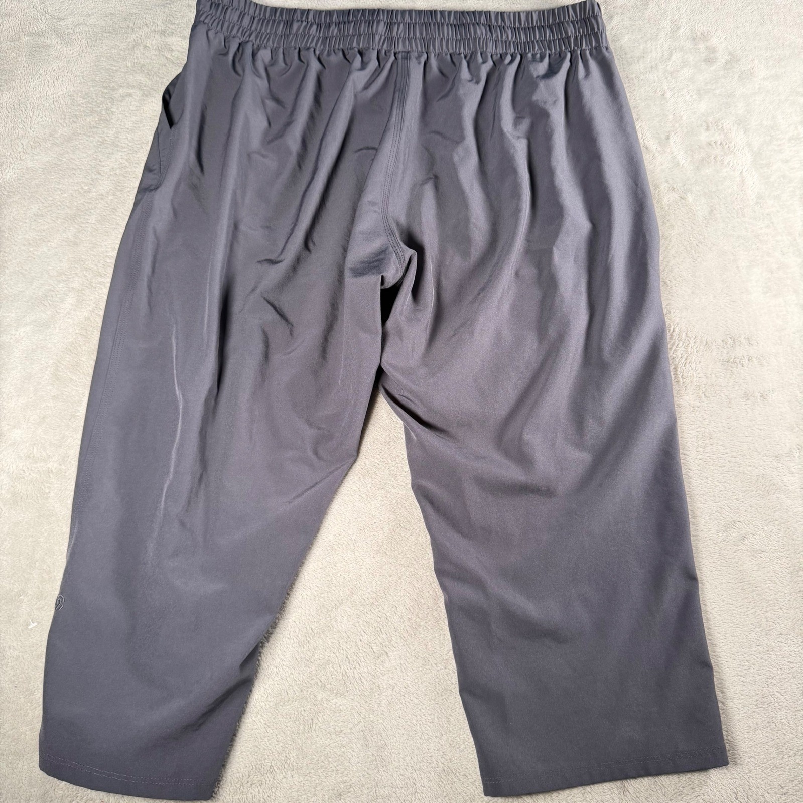 Champion C9 Womens XXL Gray Athletic Capri Pants Drawstring Wide Leg Crop B9250