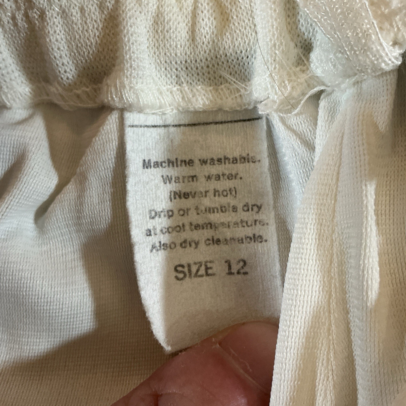 70s VINTAGE Dalton Trevira 100% Polyester Cream Wide Leg Pants Size 12 #7E4