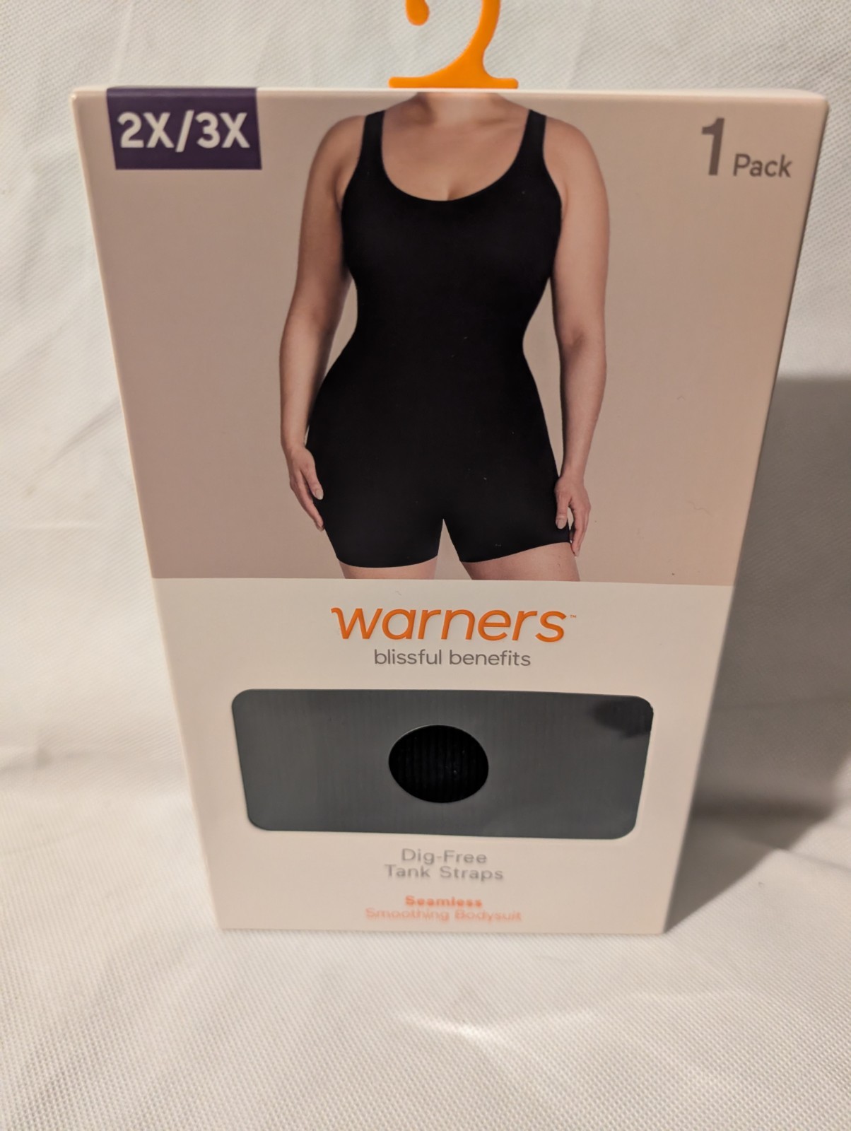 Warner’s Shapewear Bodysuit Tummy Control Seamless Smoothing Romper Black 2X/3X