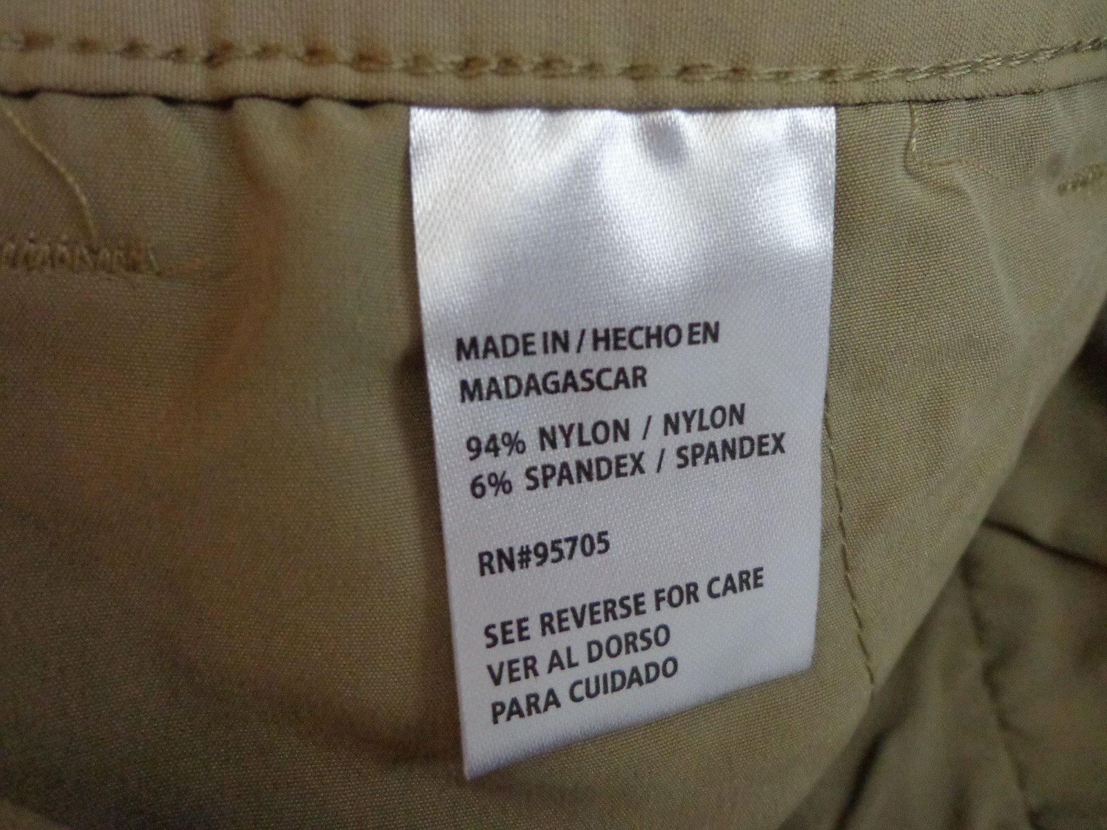 DENALI Delta Khaki Technical Stretch Pants Flex Waist 32/32 NEW MSRP $54